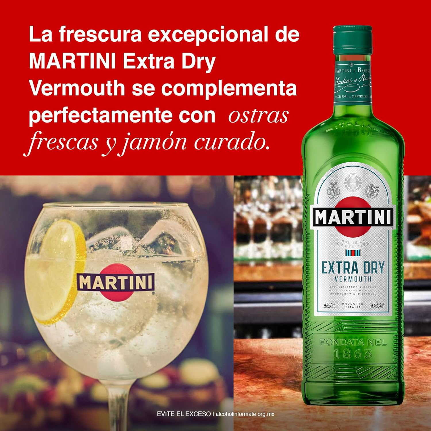 Martini Extra Dry Vermouth 1L - 1 Bottle image number 1