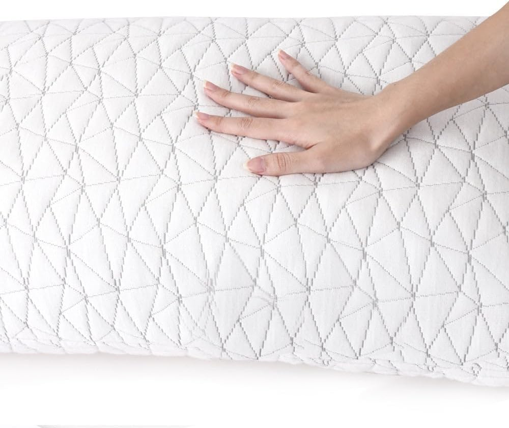 Giselle Bedding Set of 2 Single Memory Foam Pillow Gel Pillows for Sleeping Bed Hotel Cushion, Adjustable Shredded with Removable Washable Cover Back Side and Stomach Sleepers image number 1