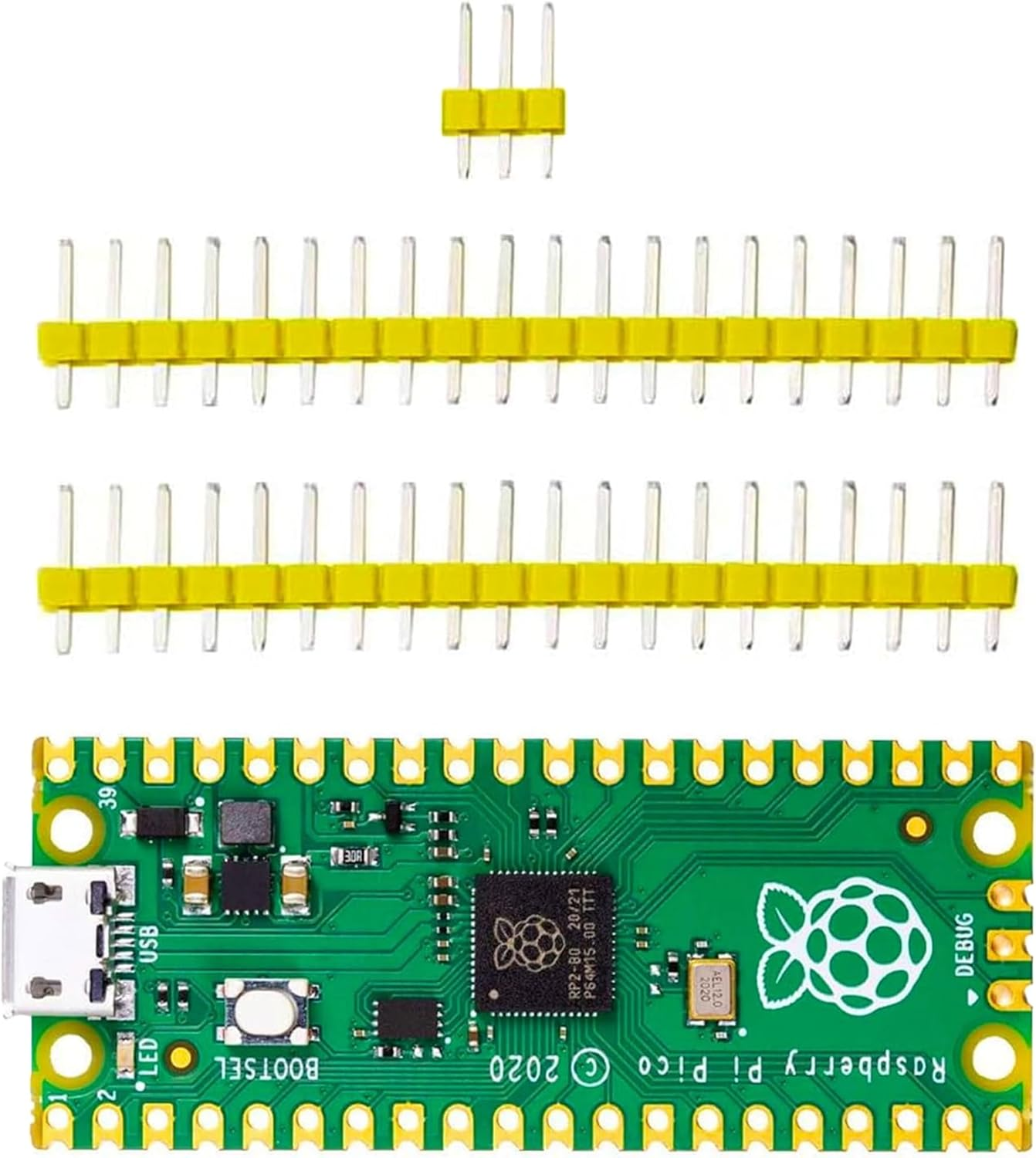 A-DIGISHUO Raspberry Pi Pico and Pico W Microcontroller Board | RP2040 Chip | Dual Core ARM Cortex M0+Processor with Interface, Flexible Digital Interface image number 3