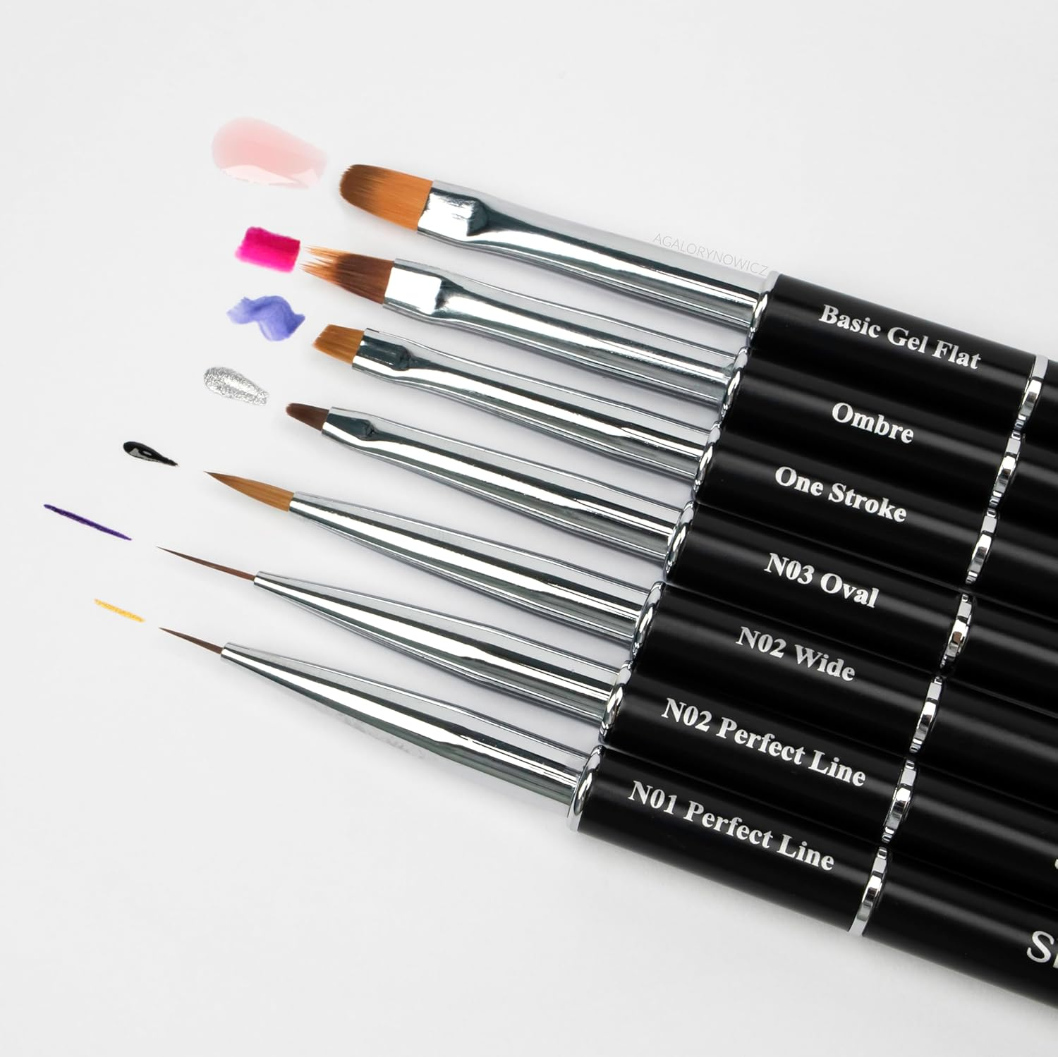 N02 Semilac Wide Nail Art Brush image number 3