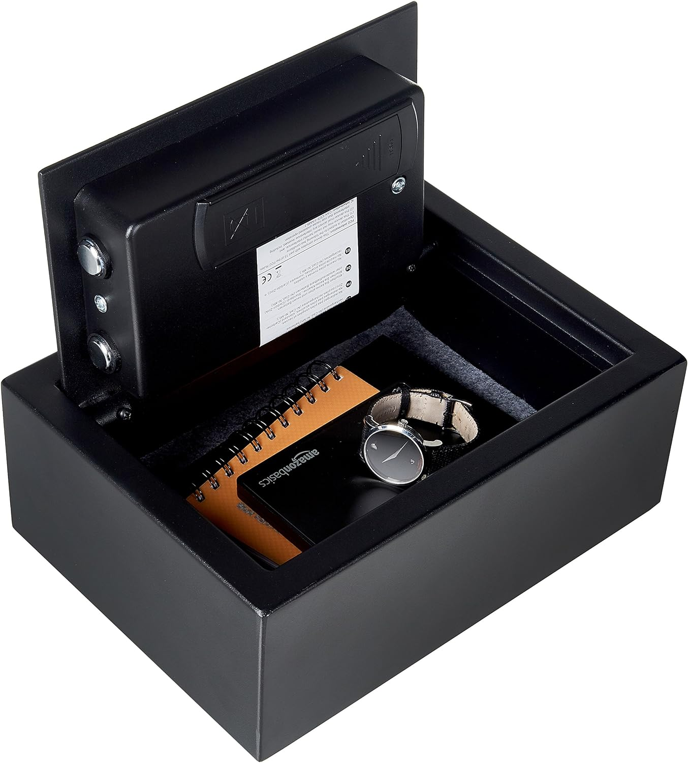 Amazon Basics Small Slim Desk Drawer Security Safe with Programmable Electronic Keypad - 11.8 X 8.6 X 4.4 Inches image number 2