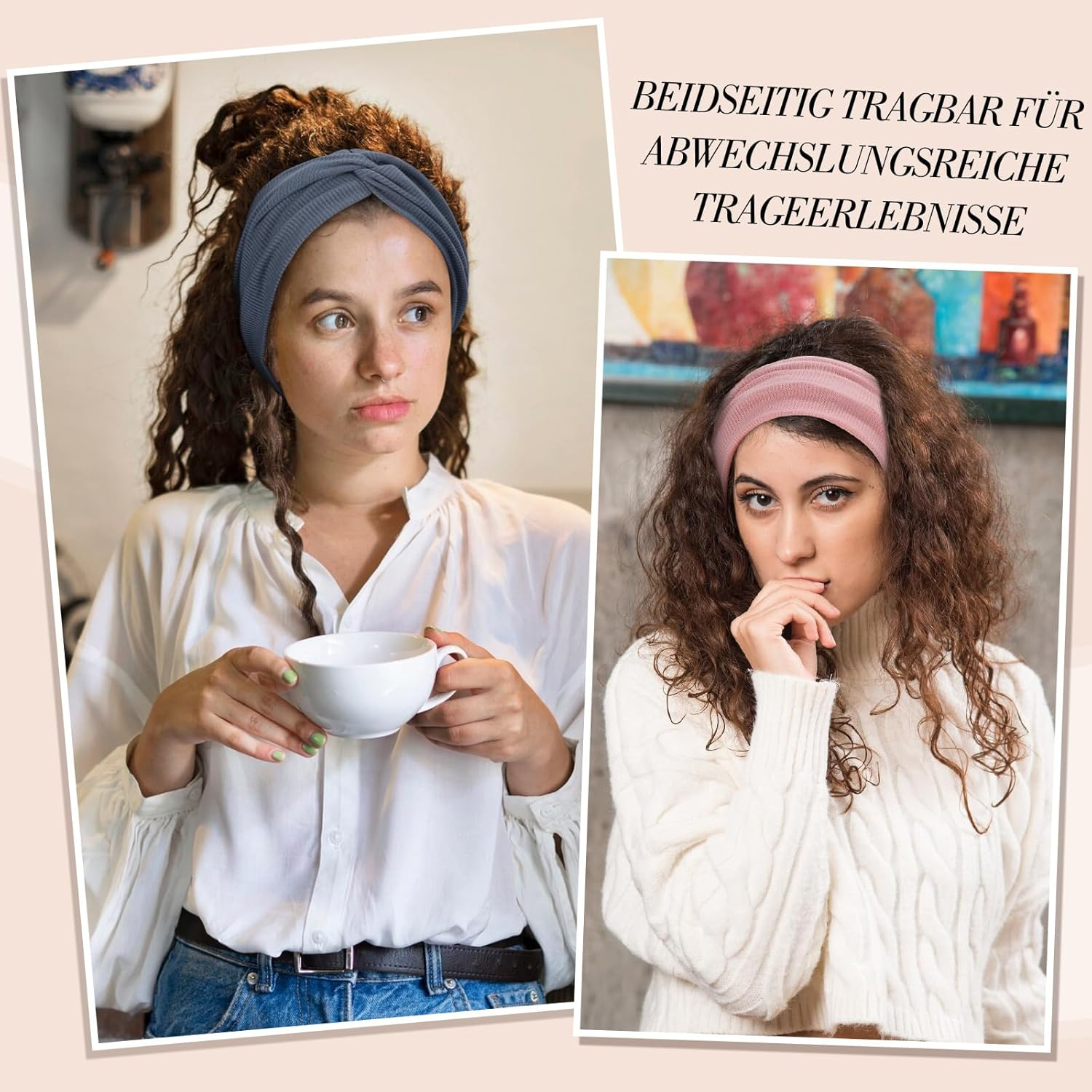 6 Pieces Women'S Headband Elastic Soft Headbands Sports Hair Bands for Yoga Fitness Jogging image number 2