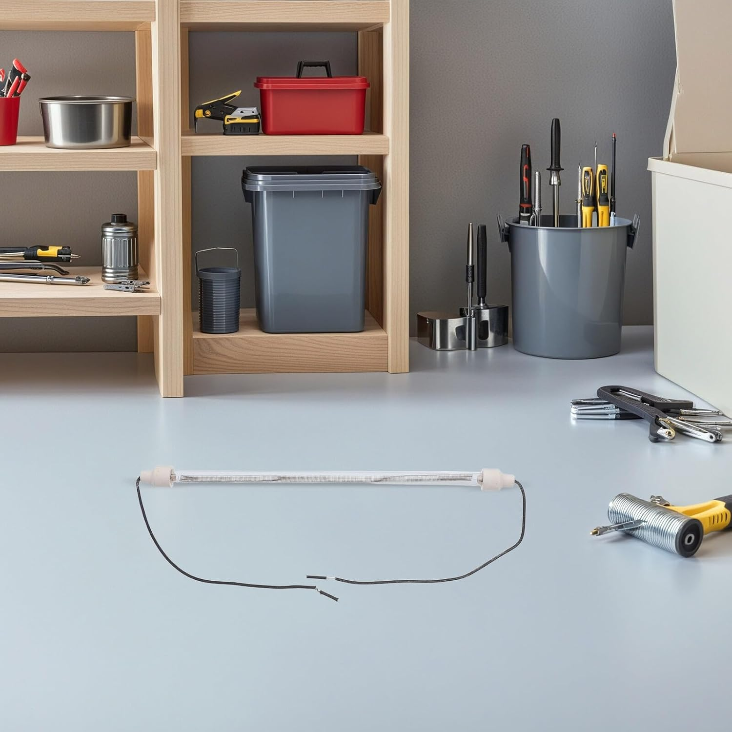 4Pcs Heating Tube Replacement with Wire Electric Heating Coil for Oven and Poultry Heat Lamp Accessories Stable and Easy Install Indoor Outdoor Use image number 1