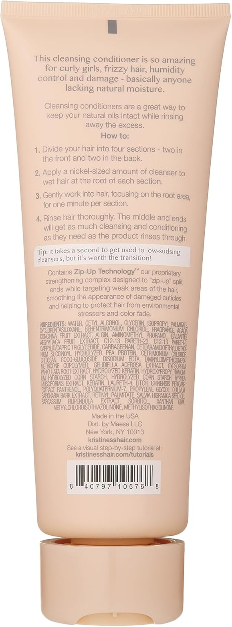 Kristin Ess Frizz Management Cleansing Conditioner, 250 Ml image number 4