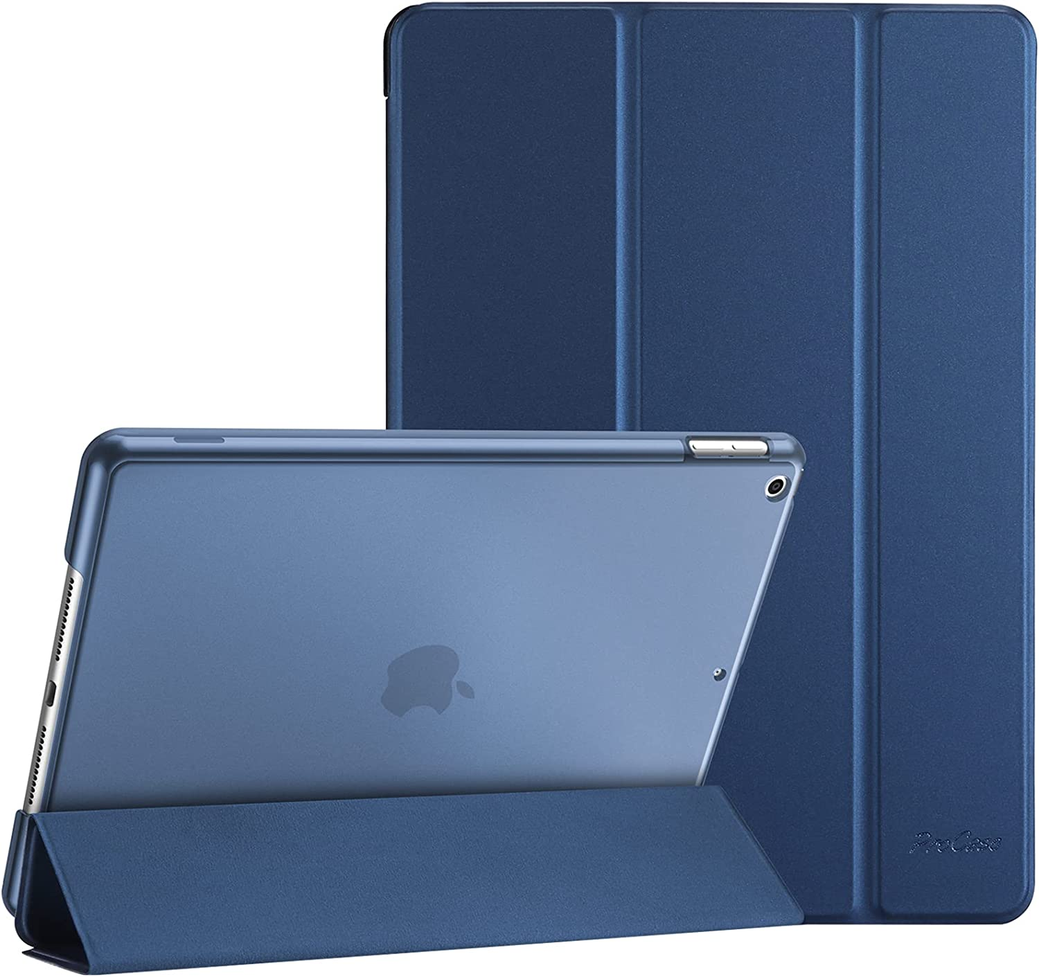 Procase Ipad 10.2 Case 9Th Gen 2021/ Ipad 8Th Gen 2020/ 7Th Gen 2019, Slim Stand Hard Back Shell Protective Smart Cover Case for 10.2 Inch Ipad 9/8/7 -Darkblue - Camopink image number 6