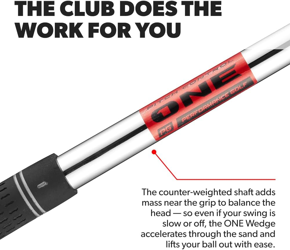 Performance Golf ONE Wedge | Accelerates the Club through Any Lie | Solid Shots | No Chunking | Gets You on the Green in One Shot image number 4
