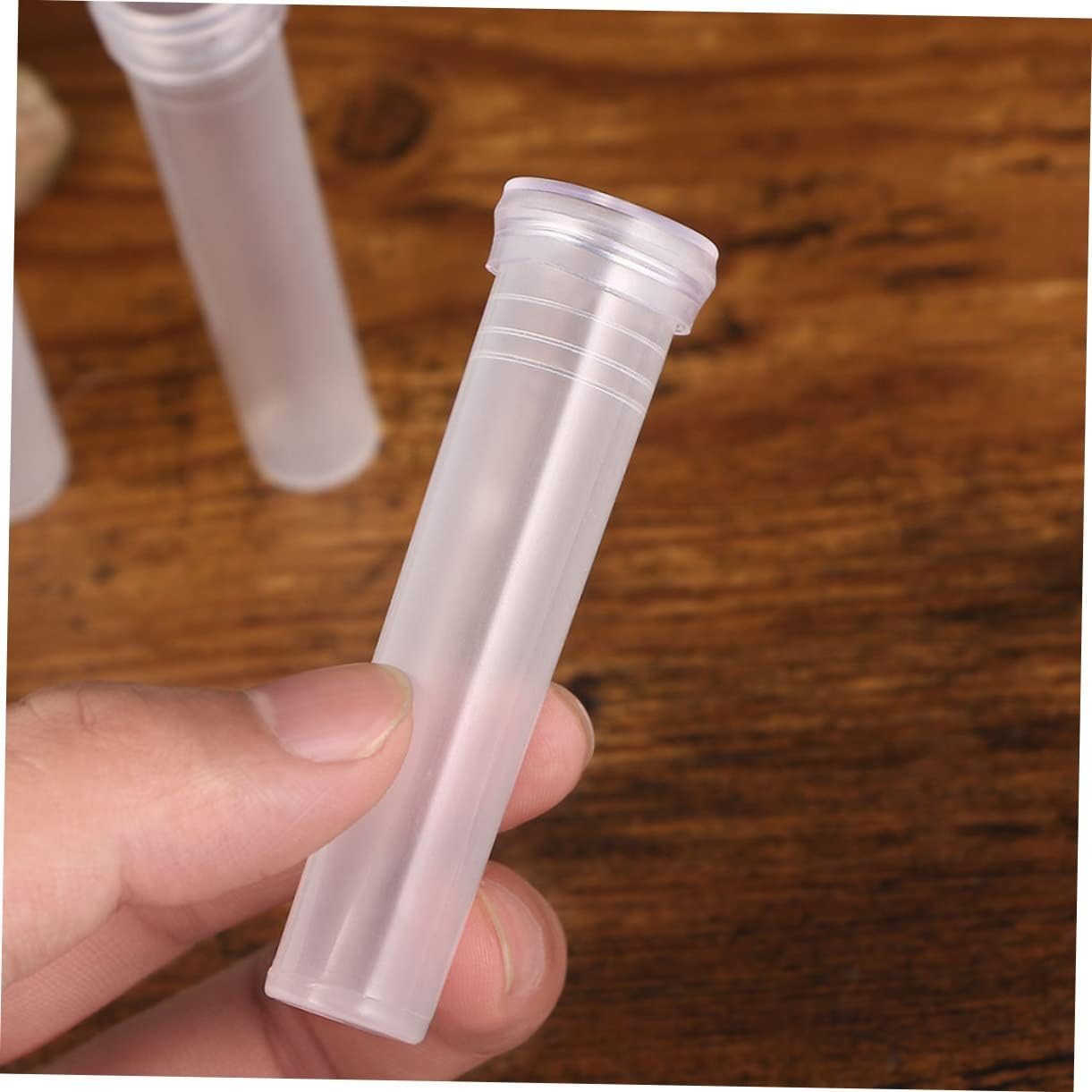PLAFOPE 100Pcs Hydroponic Plant Tubes Small Flower Vases Food-Grade Plastic Tabletop Decorative Plant Supply for Home Office Gardening image number 6