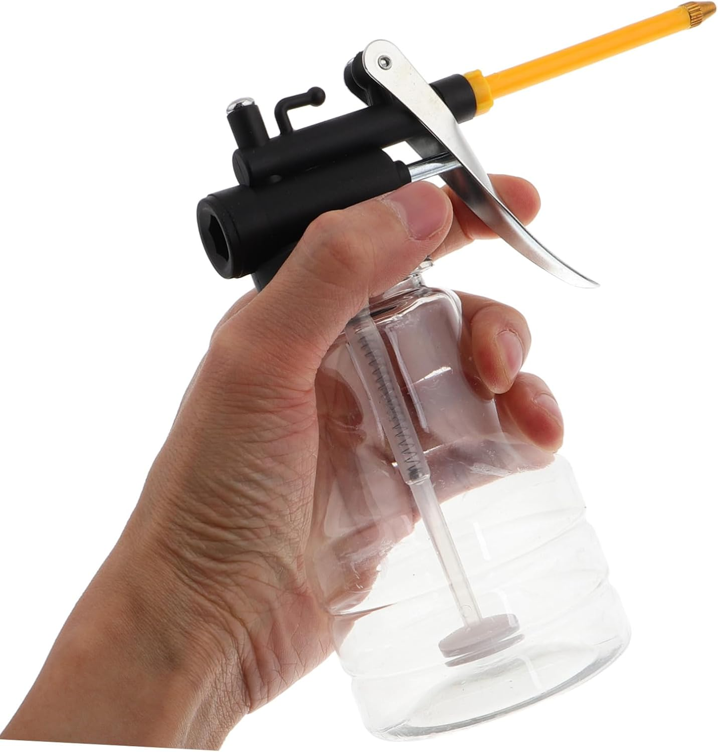 SOLUSTRE Oiler High Pressure Plastic Bottle Copper Nozzle for Automotive Engine Lubrication image number 1