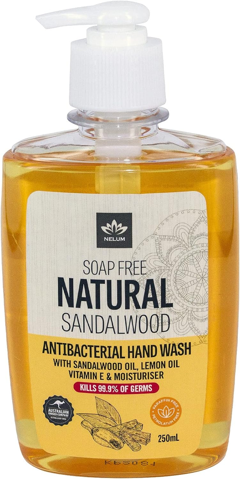 Sandalwood Antibacterial Natural Hand Wash 250Ml image number 1