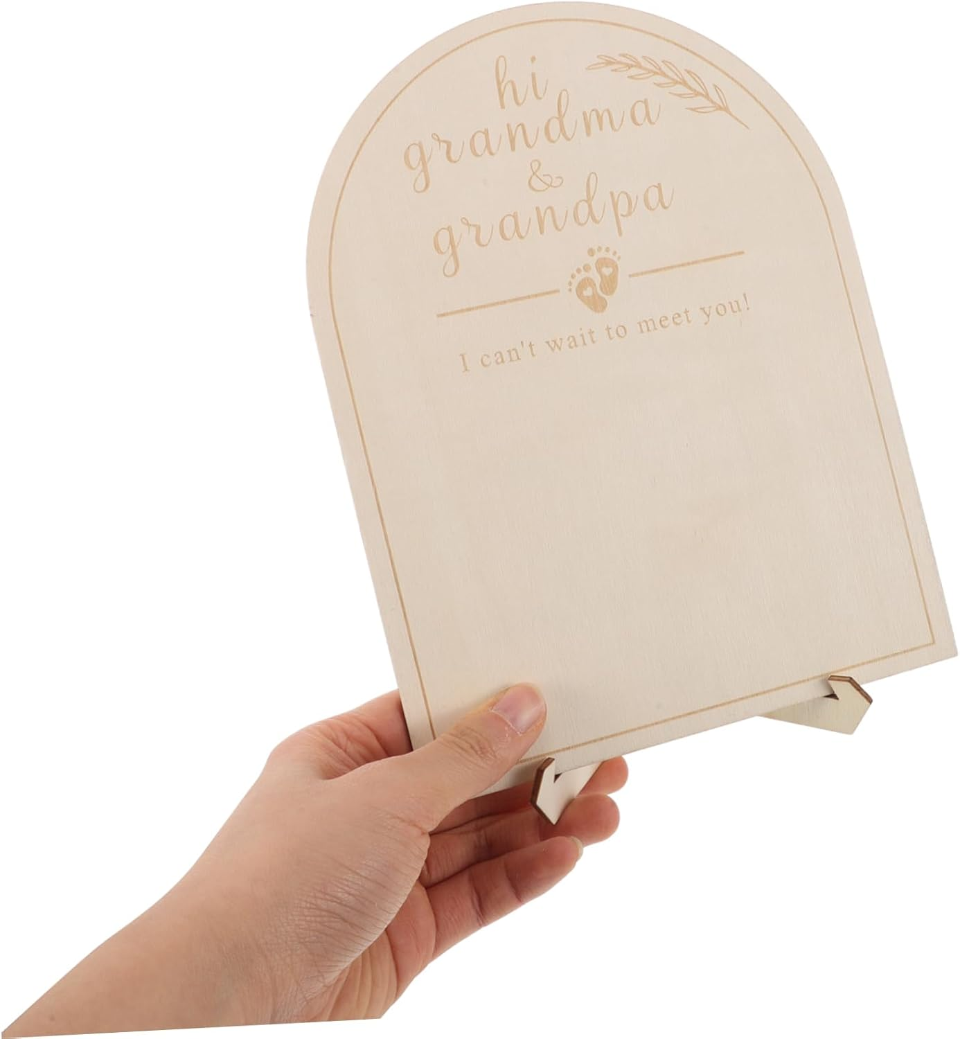 Memorial Display Board Wooden Milestone Sign Newborn Pregnancy Announcement Prop Shower Decor Keepsake Photo Frame for Nursery image number 6