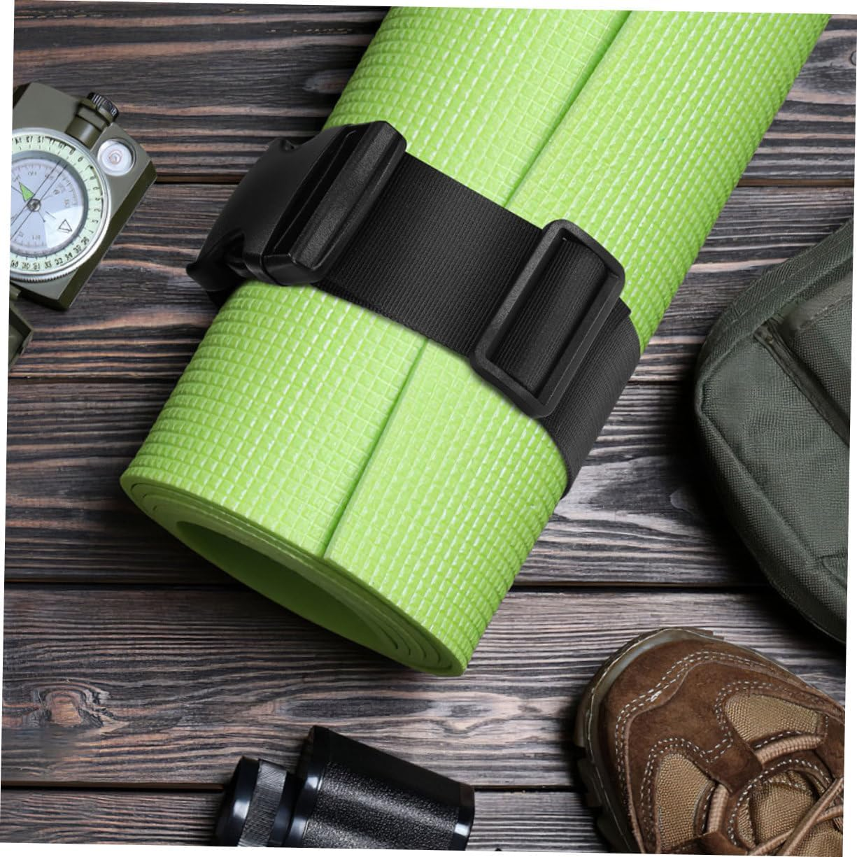 PRETYZOOM Adjustable Nylon Buckle Luggage Straps 4Pcs Set, Outdoor Travel Suitcase Fixing Belts with Quick-Release Buckles, 3Cm X 100Cm Compression Straps for Backpack and Bag Security image number 2