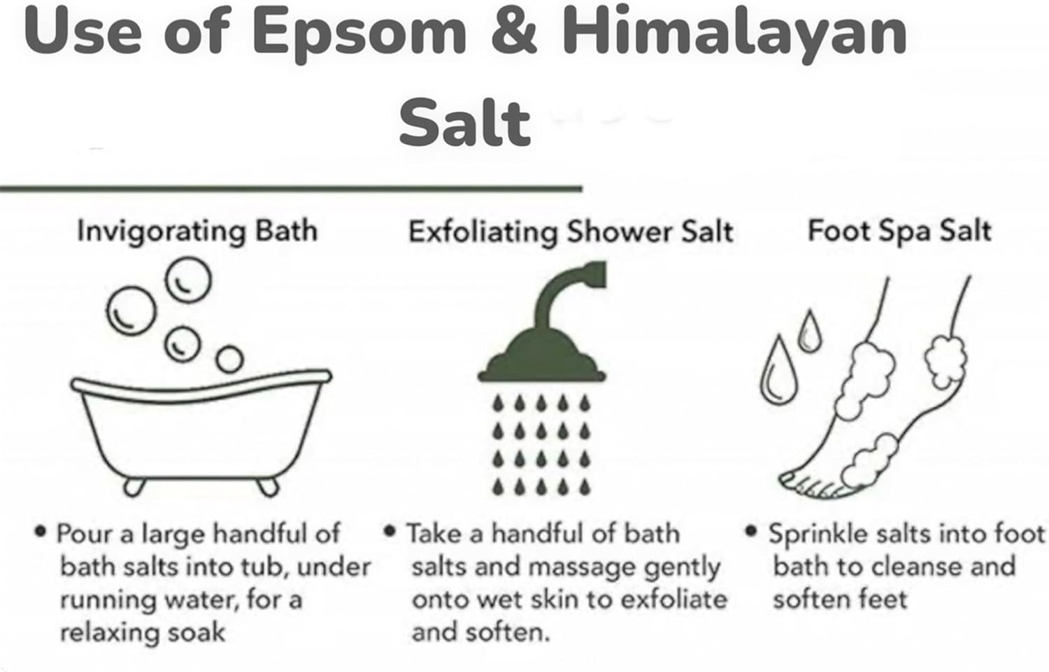 D-HUB AU: (900G) Pure Epsom Salt & Himalayan Pink Salt Bath Magnesium Soak &ndash; 100% Natural, Premium Food Grade (FCC) Combo of Epsom and Himalayan Bath Salts for Ultimate Muscle Relaxation, Detoxification, and Wellness. image number 2