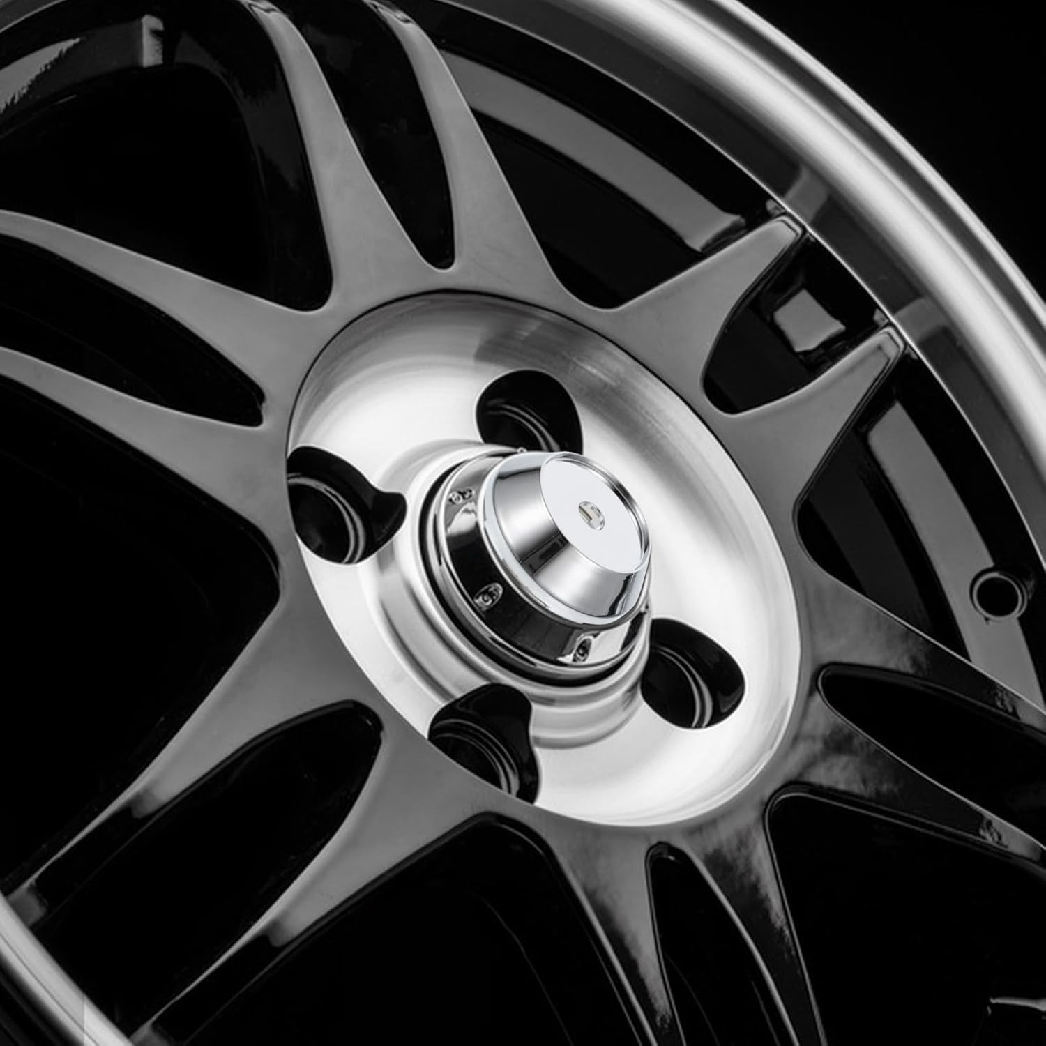 Zerodeko 4Pcs Car Wheel Center Hub Cover Plastic Wheel Accessories Replacement Hubcap Rim Cap image number 5