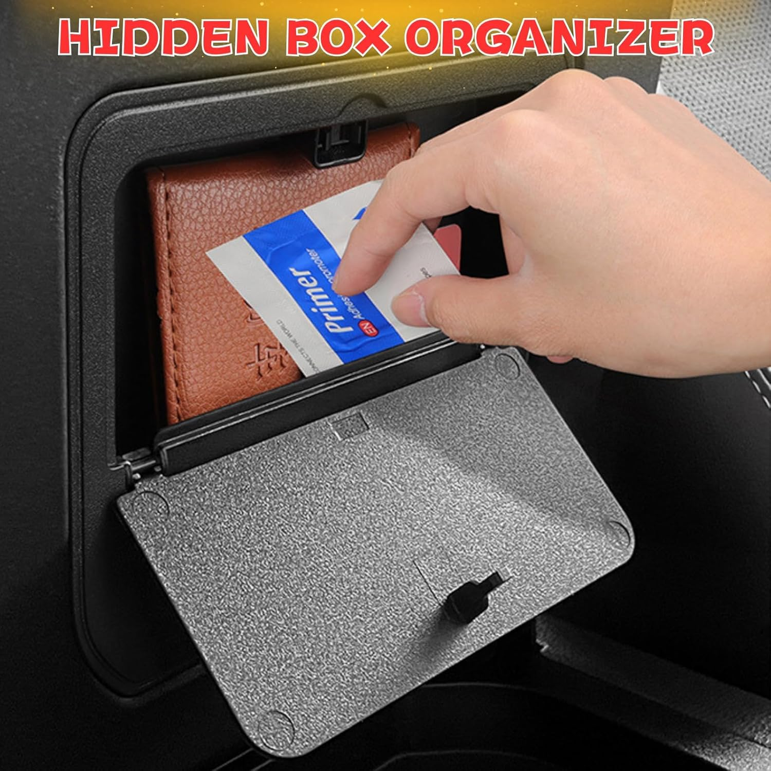 For 2025 2024 Toyota Land Cruiser LC250 Prado Center Console Organizer Armrest Hidden Compartment Storage Box Car Accessories Interior Middle Center Console Tray (Not for First Edition) image number 5