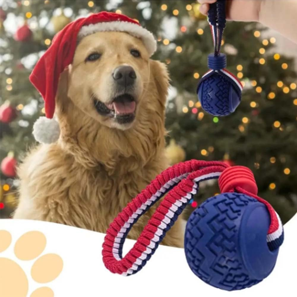 DWYYWSM Interactivedog Toy, Teether with Rope Dog Ball Pet Cchewers Toys, Dog Ball Thrower