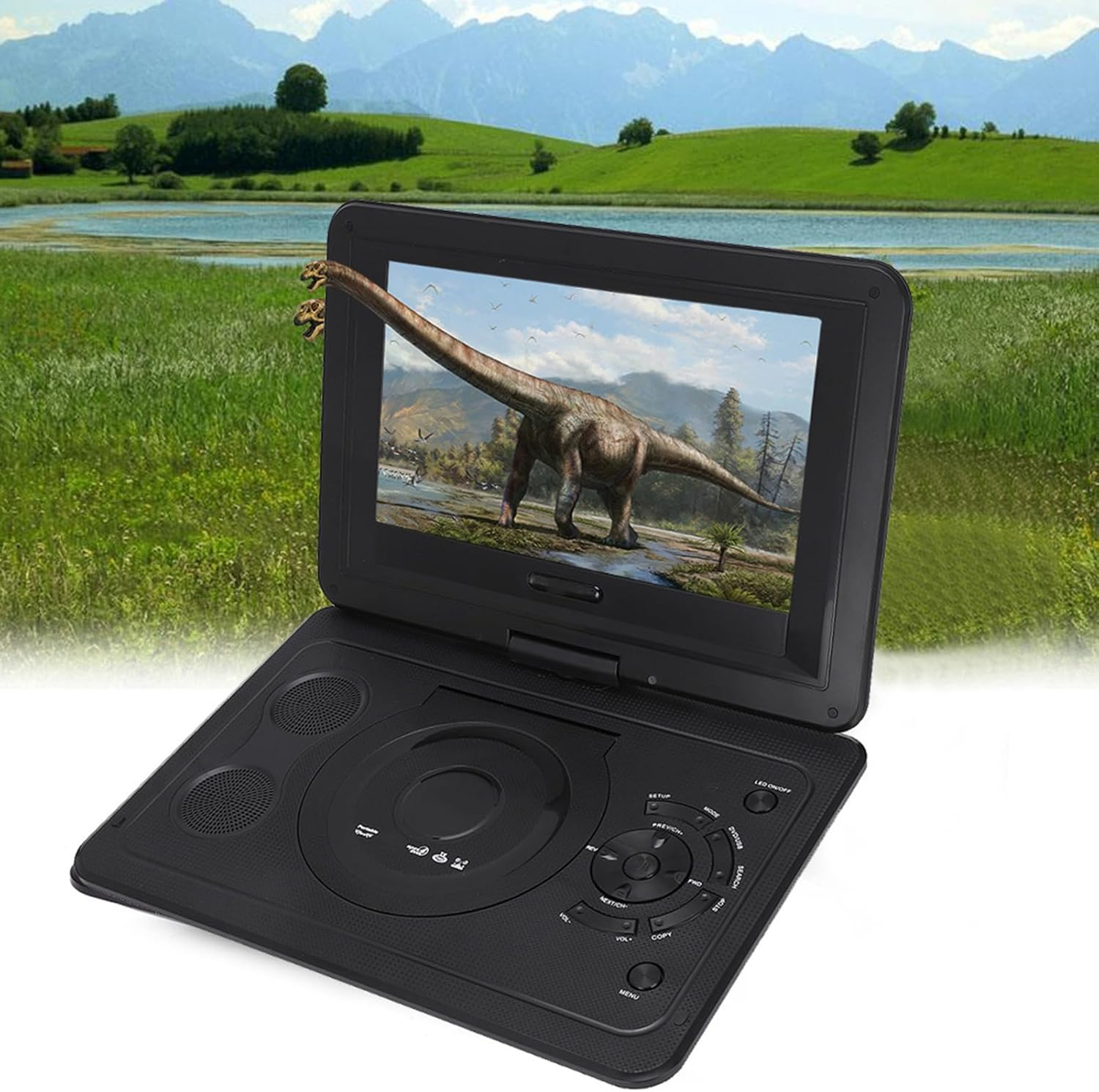 DVD Player, TV Player Media Player CD Player with Remote Control, Game Handle & 10.1 Inch HD LCD 270&deg; Rotation Screen, Compatible with AVI EVD DVD, SVCD, VCD, CD, CD-R (AU Plug) image number 5