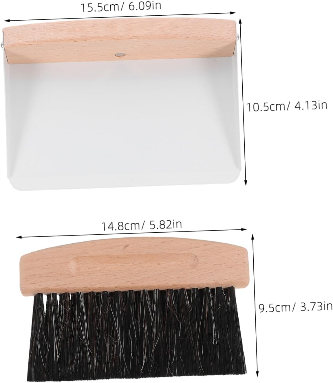 CRILSTYLEO 1 Set Mini Dustpan and Brush Set Compact Handheld Cleaning Kit for Desks Shelves and Countertops Lightweight and Portable Mini Broom Dustpan Brush for Easy Storage and Versatile image number 2