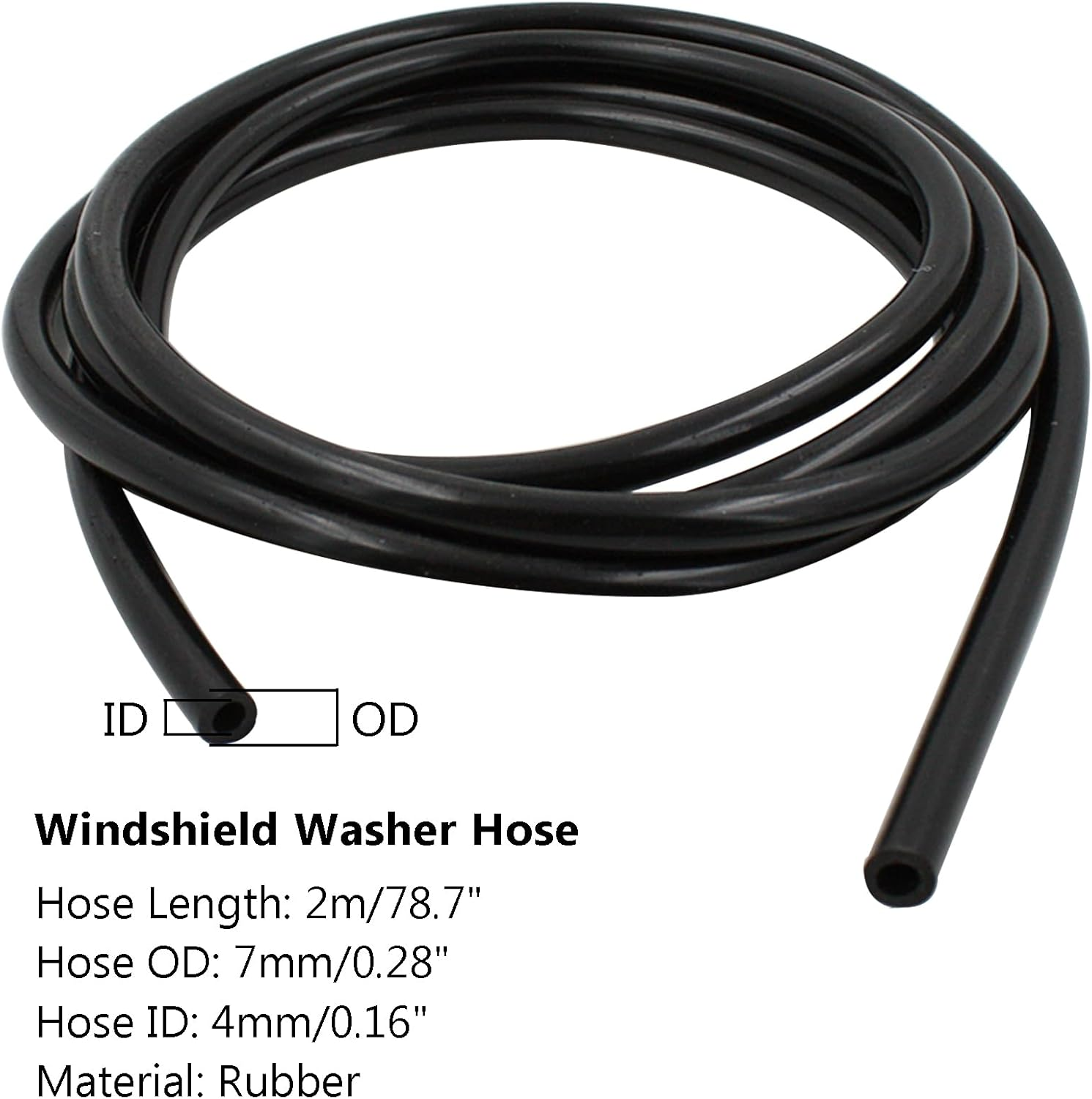 Acbbmns Car Front Windshield Washer Nozzles Spray Wiper Jet with 2M Hose and Hose Connectors Compatible for Jeep Grand Cherokee image number 2