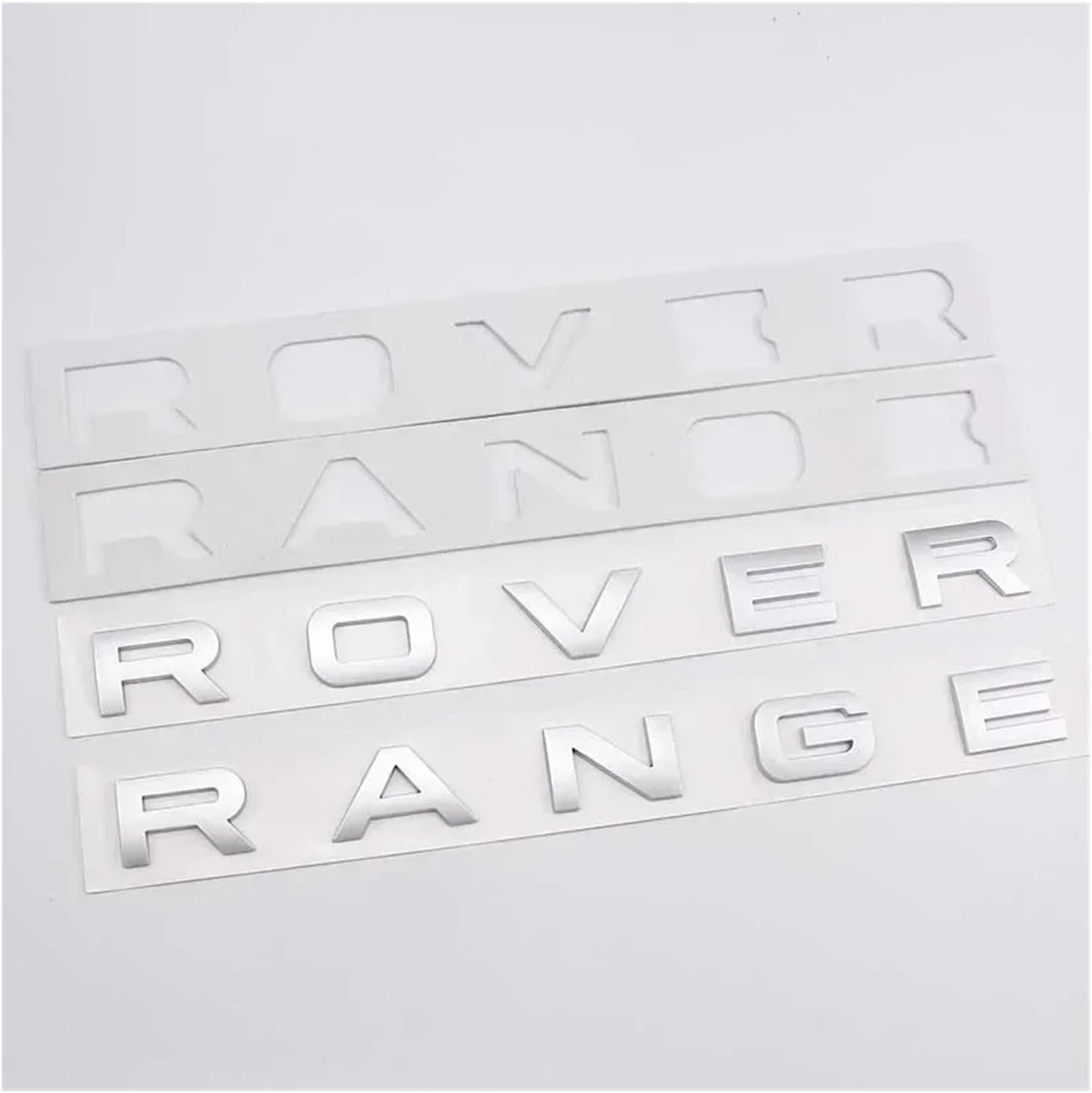 AQXYWQLL 3D Car Trunk Badge Front Hood Bonnet Emblem Logo Compatible with Sport Evoque Letters Sticker L320 L322 L494 L405 Accessories(Matte Silver) image number 5