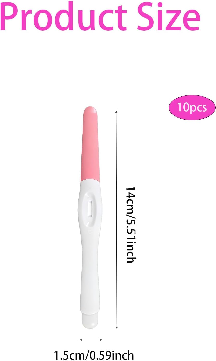 10Pcs Pregnancy Test Stick, Quick Hcg Test Easy at Home Test, First Response Pregnancy Test, Easy to Use, Accurate Sensitive image number 3