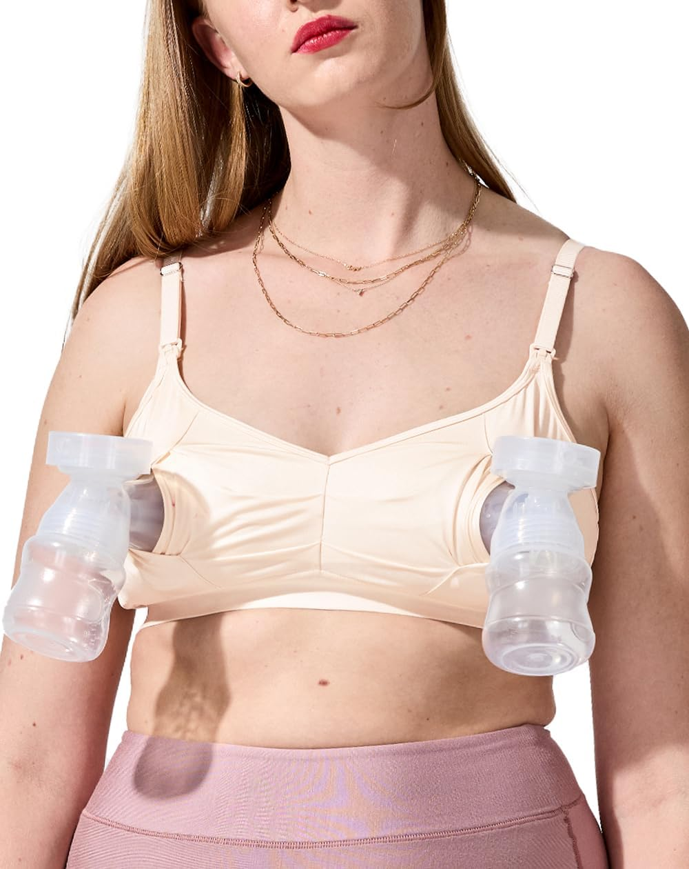 Bodily - Nursing, Pumping, Maternity Bra - Hands-Free and Wearable Pump Compatible - S-3X