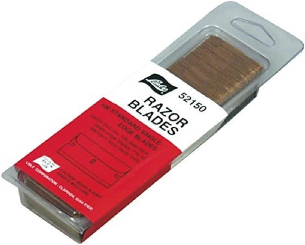 Lisle 52000 Razor Blade Scraper - 100 Pack Of Razor Blades