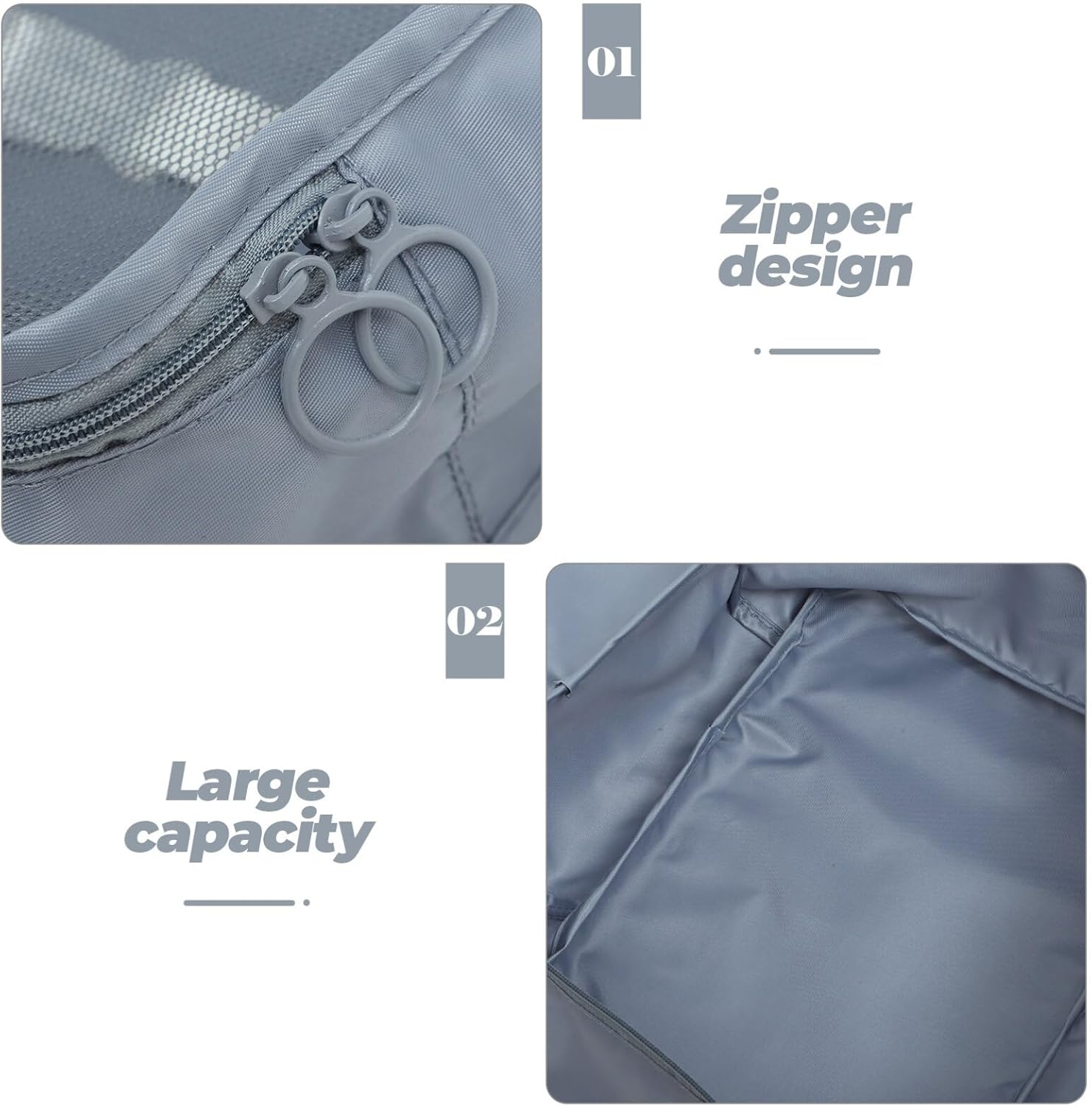 PACKOVE 7Pcs Travel Packing Cubes Suitcase Pouches Bag Organizer for Clothes Shoes Packing Bags Travel Cubes image number 1