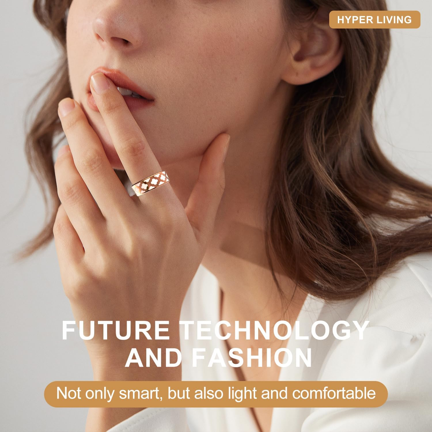 Smart Ring Health Management, Crystal Charging Case, Compatible with Android/Iphone, 8 Sports Modes, 3 Data Measurement Functions, IP68 Waterproof, USB Magnetic Charging (9) image number 4