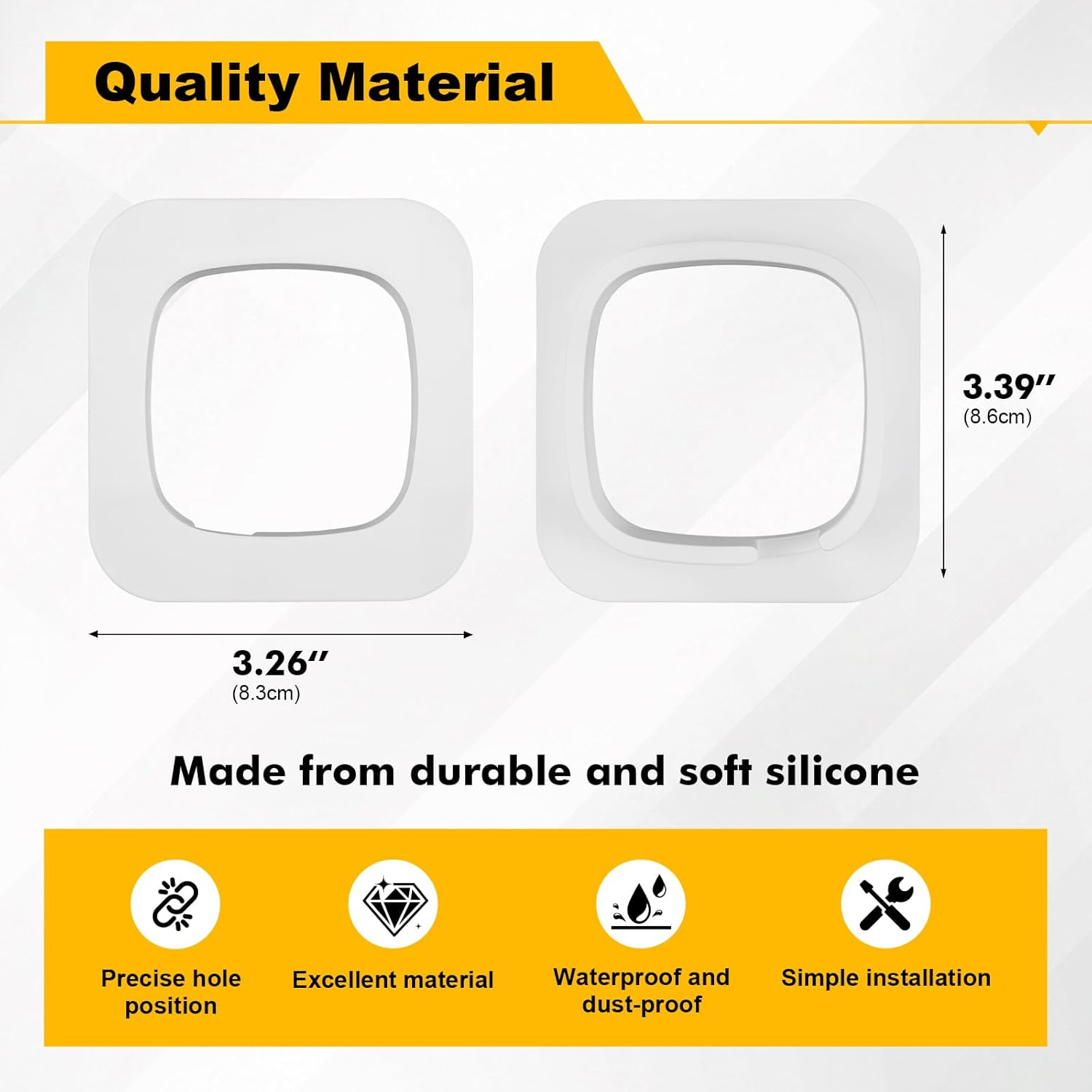 2 Pack Security Camera Window Mount Fits for Tapo Indoor Security Camera C100, C110, No Drill No Screws Installation Required, Anti-Theft Strong Adhesive Tape Bracket image number 4