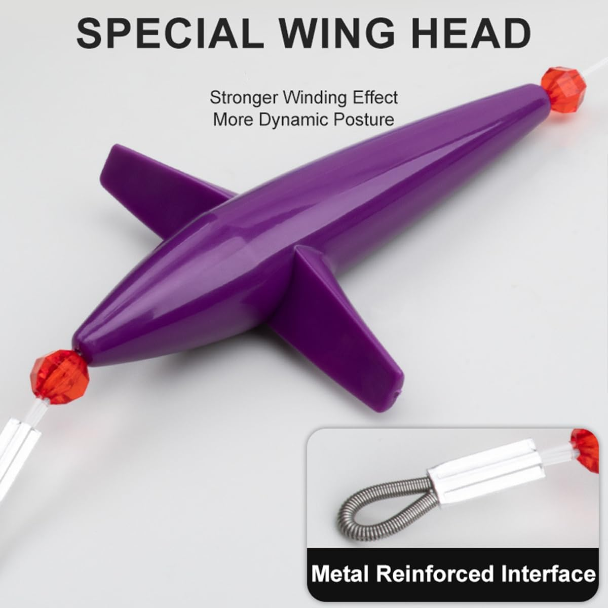 AIMALL Sea Bait Lure - 210G Deep Water Propeller Trolling Bait, 6" 3D Bionic Fish Eyes, UV Light Effect, Marlin and Mackerel Fishing - Blue Pink image number 5