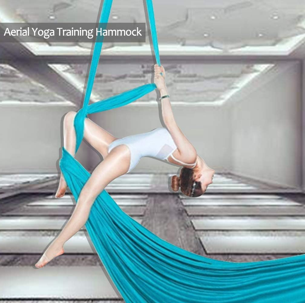 KIKIGOAL 10M Aerial Yoga Silk Equipment Yoga Pilates Swing Aerial Yoga Antigravity Hammock for Yoga Strap Bodybuilding image number 3