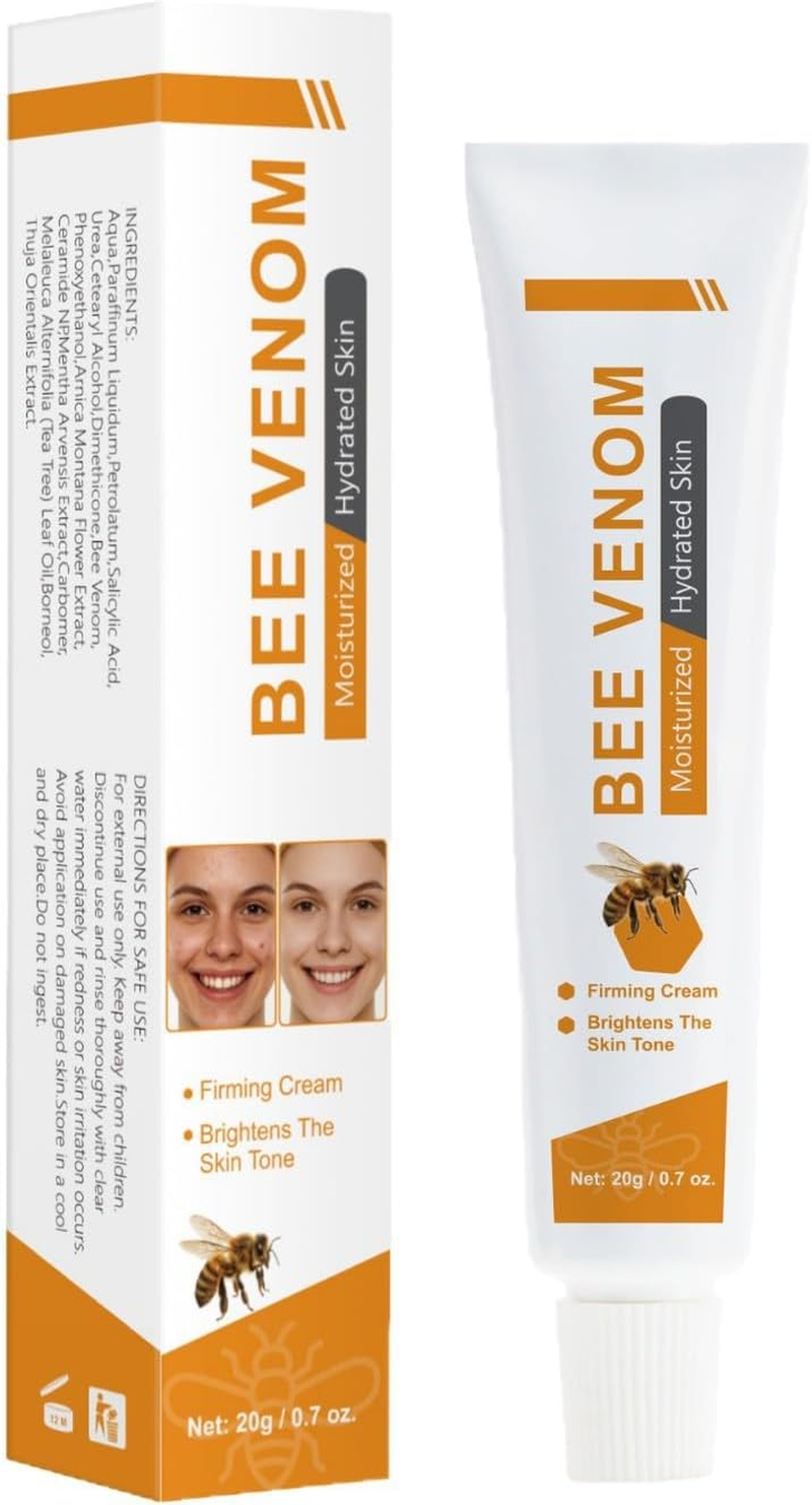 Bee Venom Cream &ndash; Anti-Aging Face Moisturizer for Wrinkle Removal, Firming & Lifting &ndash; Deep Hydration & Skin Recovery &ndash; Suitable for All Skin Types (20G/ 1 Pack) image number 1