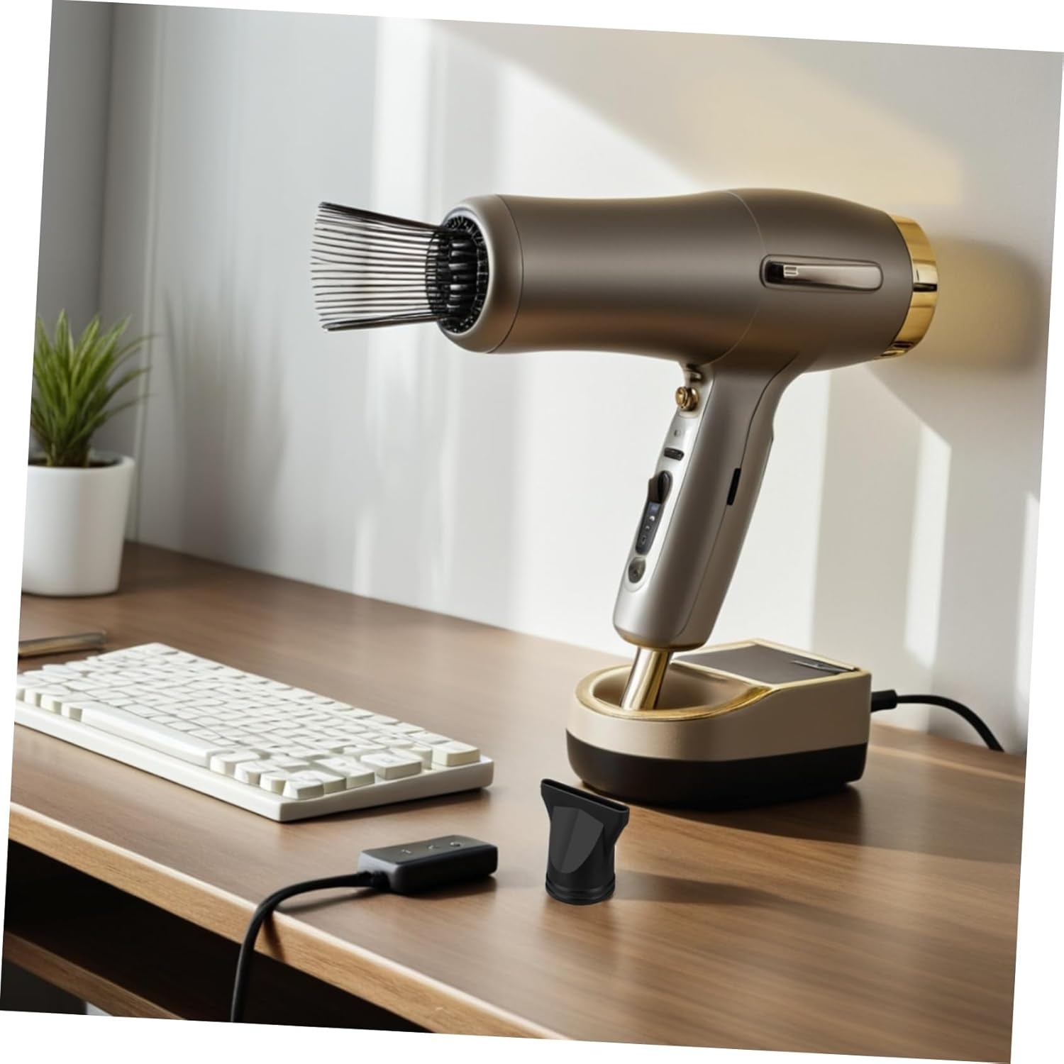 Ipetboom 15Pcs Blow Dryer Nozzle Heat Resistant Black Plastic Hair Dryer Attachments for Professional Styling Includes Diffuser and Concentrator Compatible With image number 3