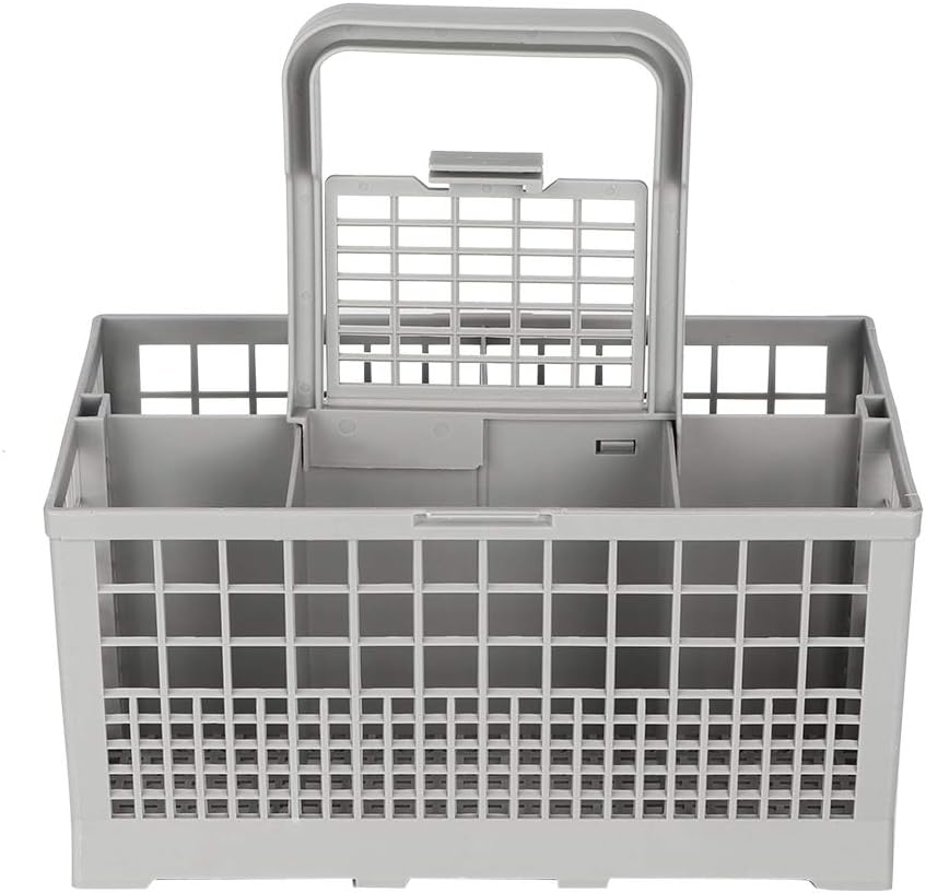 Dishwasher Basket with 7 Compartments, Universal Replacement for Full Size Dishwashers, ABS Material, Handle Included