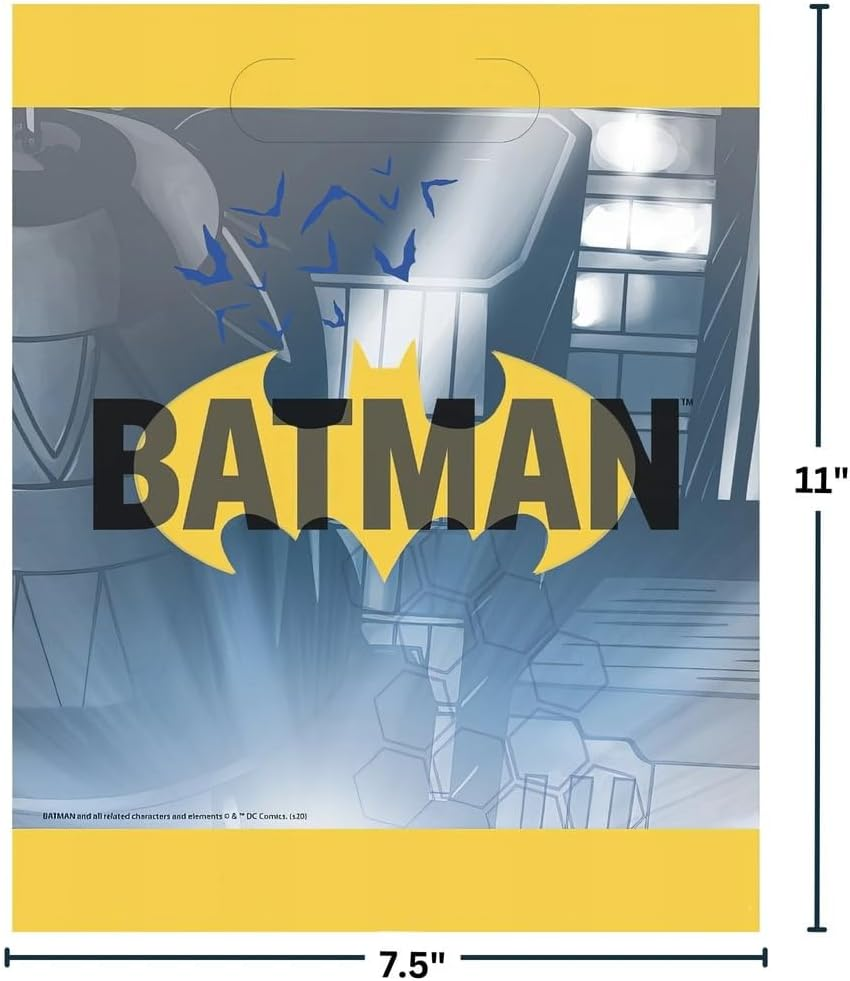 Unique Party 77523 Batman Party Bags, Pack of 8 image number 5