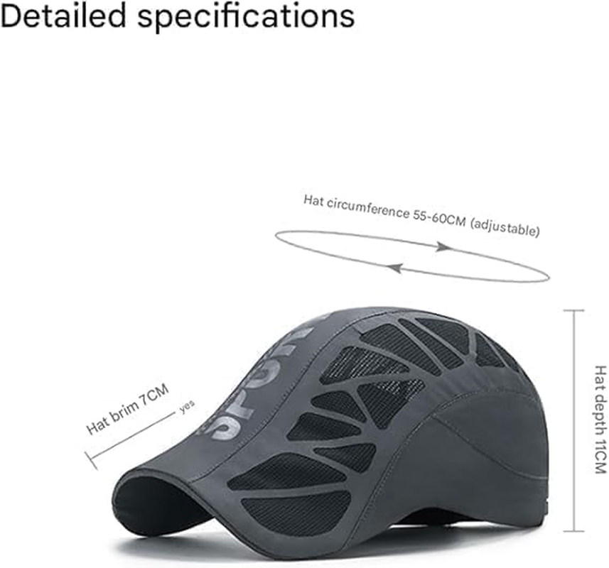 Aeromesh Sport Cap, Mesh Hats for Men, Quick Dry Mesh Stead Hat, Low Profile Cap, Adjustable Fit, Built for Court, No Pinch image number 5