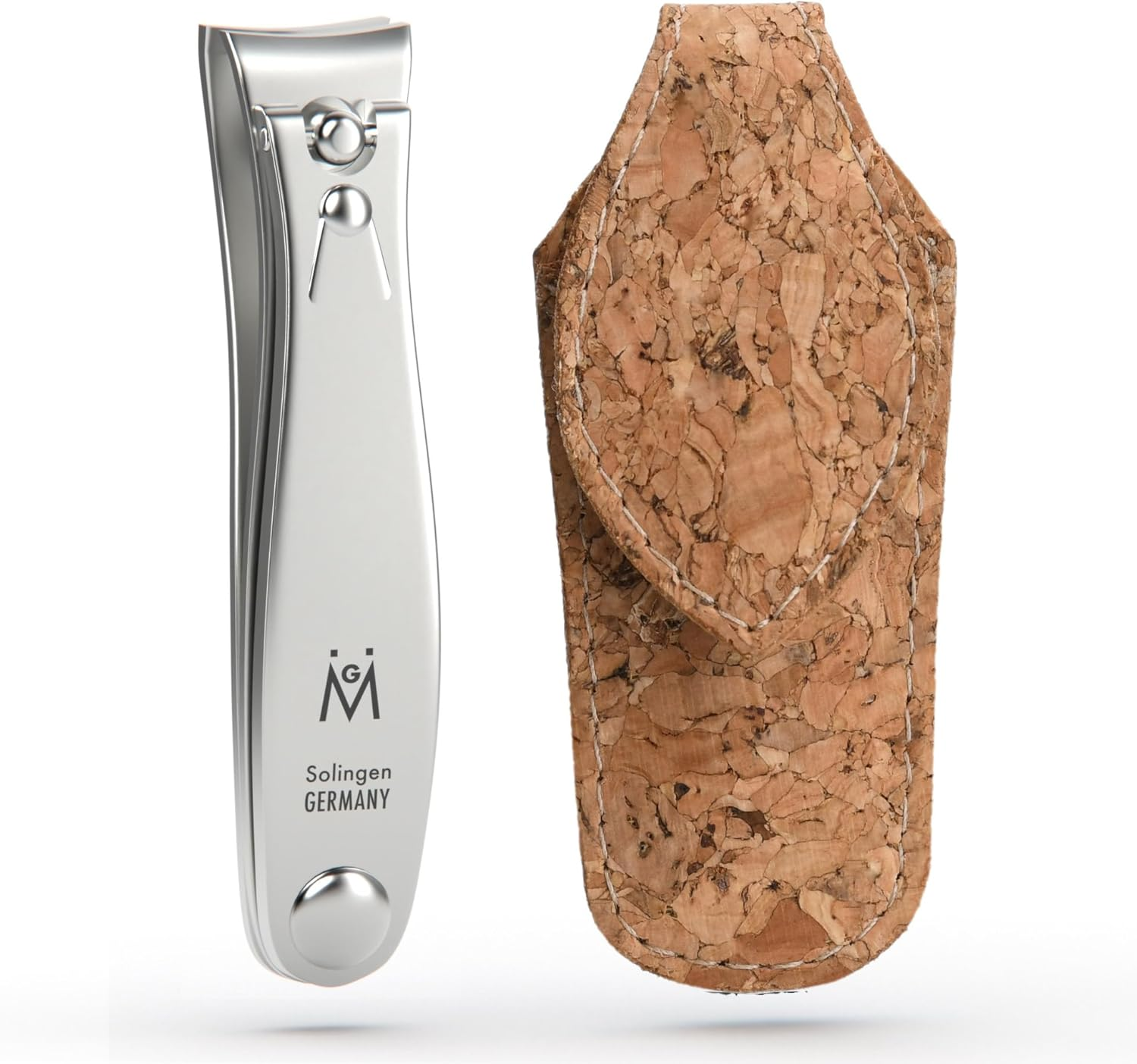 GERMANIKURE Professional Nail Clipper - FINOX Surgical Stainless Steel Manicure and Pedicure Tools in Cork Case- Ethically Made in Solingen Germany - Travel Size Nail Care image number 6