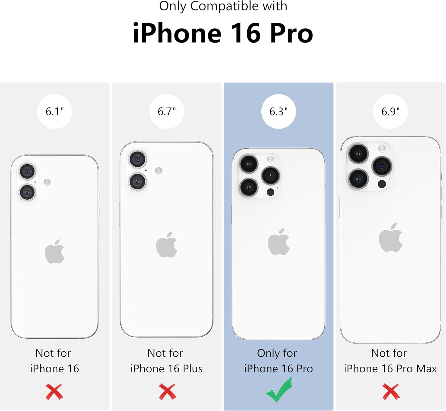 ZTOFERA for Iphone 16 Pro Case, Compatible with Magsafe,Clear Cute Sparkly Bling Glitter Curly Wavy Frame for Women Girls Men,Phone Case for Iphone 16 Pro, Purple image number 7