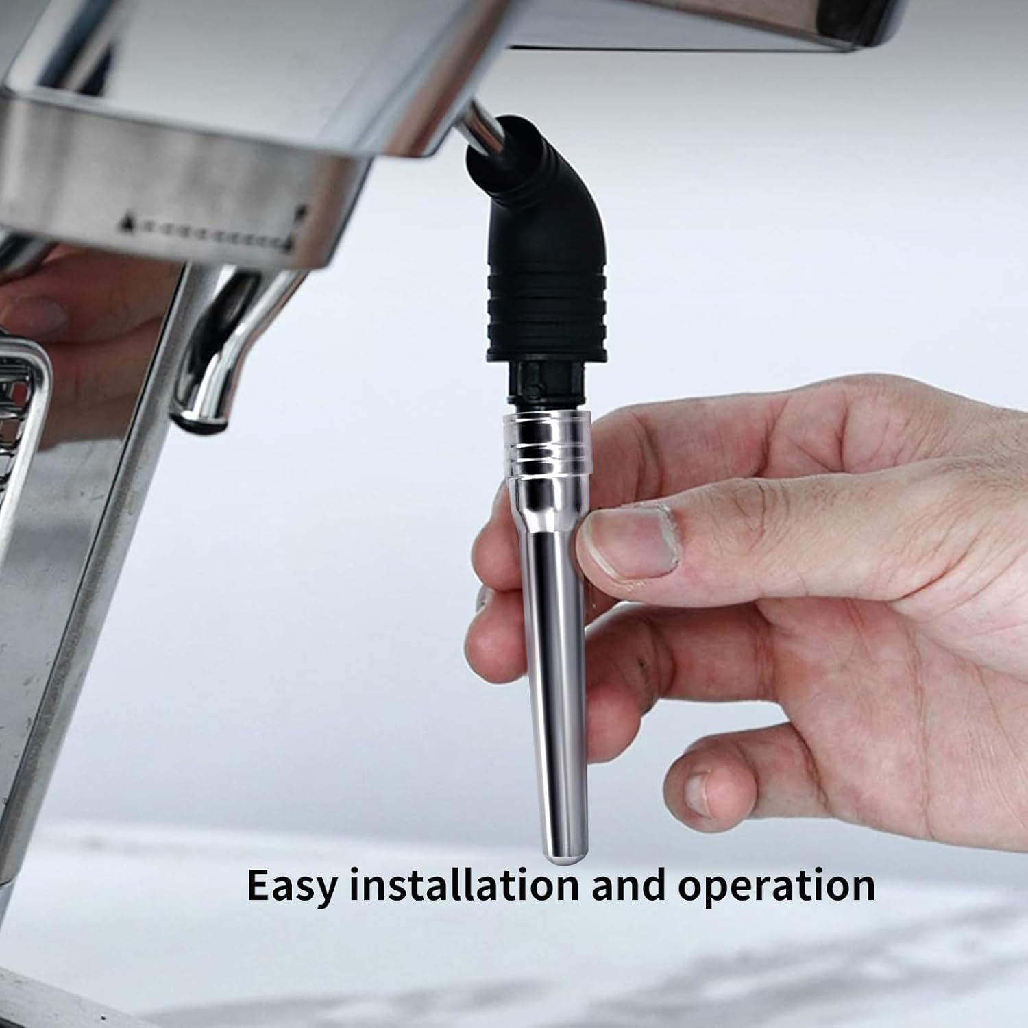 Steam Wand for Delonghi EC680/EC685/EC310/330/EC9335 Coffee Machine, Stainless Steel Espresso Milk Frother Steam Nozzle Tip Replacement image number 1