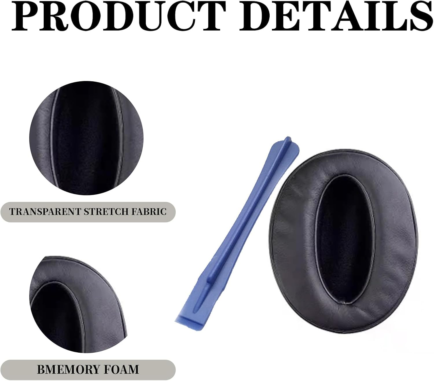 HD4.50BT Replacement Ear Pads, Quite-Comfort Protein Leather Earpads Covers for Sennheiser HD4.50BT, HD4.30, HD4.40, HD350BT, HD400S, HD458BT, and HD300 Headphones, Comfortable Durable image number 5