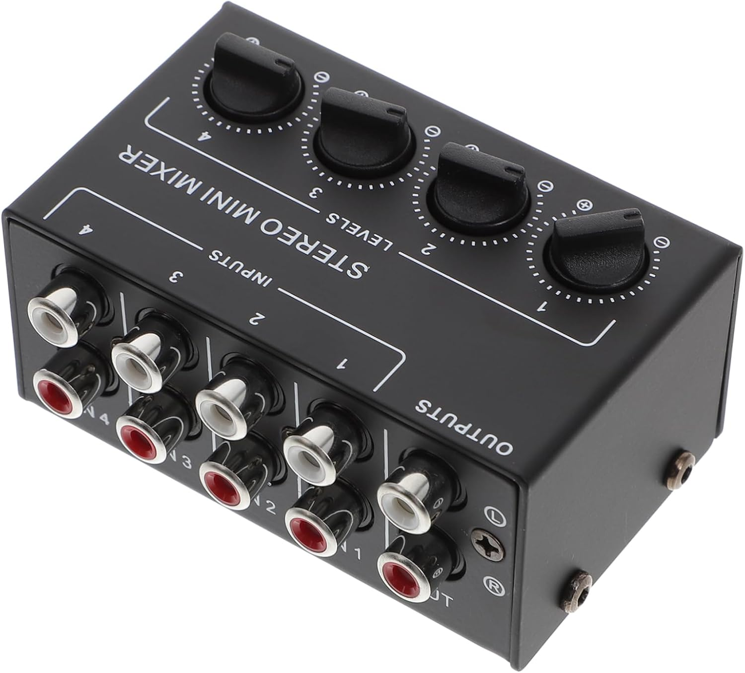 WHAMVOX Portable Audio Mixer Mini Stereo Passive Mixer for Live No Power Supply Needed image number 4