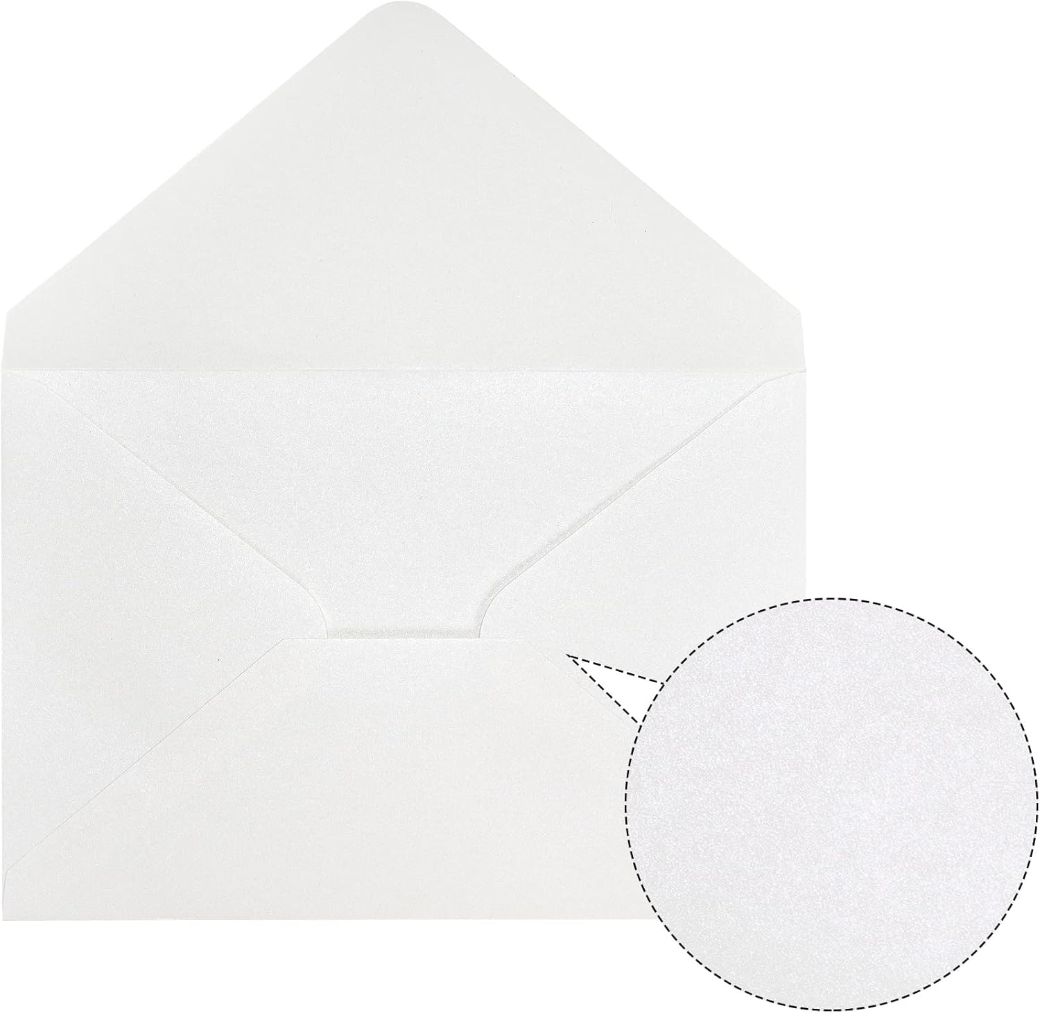 50Pcs A7 Pearl Envelopes Wedding Envelopes, Perfect for 5 X 7 Inch Wedding Invitation Cards Graduation Birthday Greeting Cards Thank You Cards Pearl Paper Luxurious (Pearl Ivory) - Pearl Blush Pink image number 7