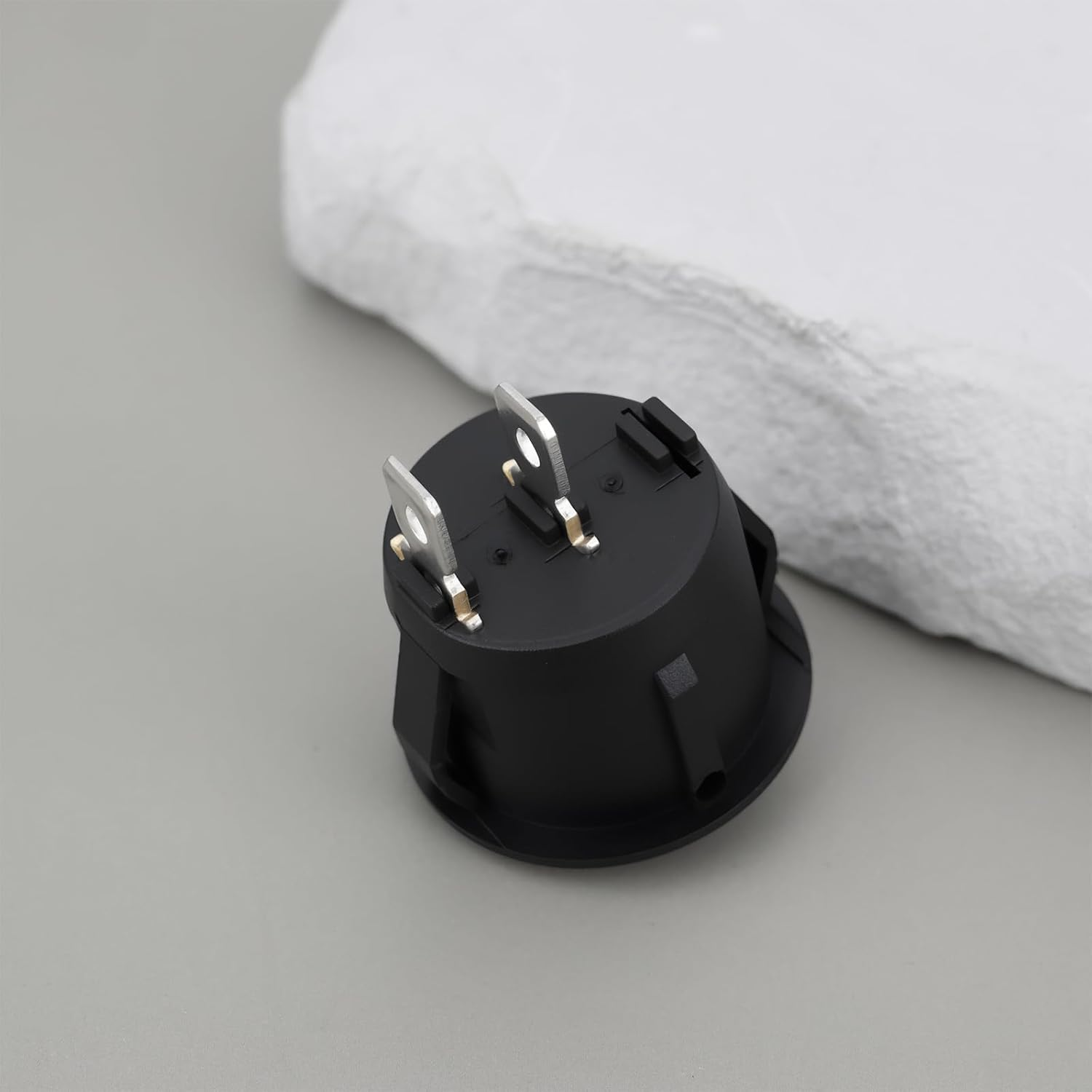 5Pcs On/Off Rocker Switch Single Pole Non-Illuminated 12V DC 10A, 4.8Mm Terminals 20Mm Panel Mount image number 5