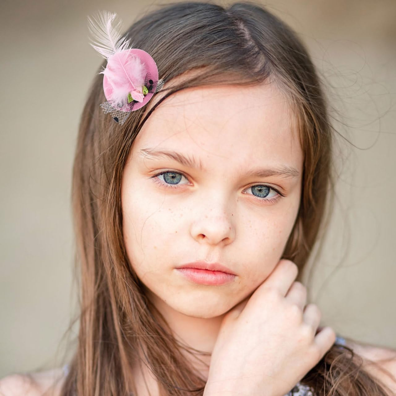 VICASKY Mini Hat Hair Clip 12 Pieces 5.5 Cm Cute Top Fascinator Hats Clip Girls Hair Pin Headband with Clips Party Hats Cuddly Toys Fun Hat Headwear Formal Mini Hats Hat Clips image number 6