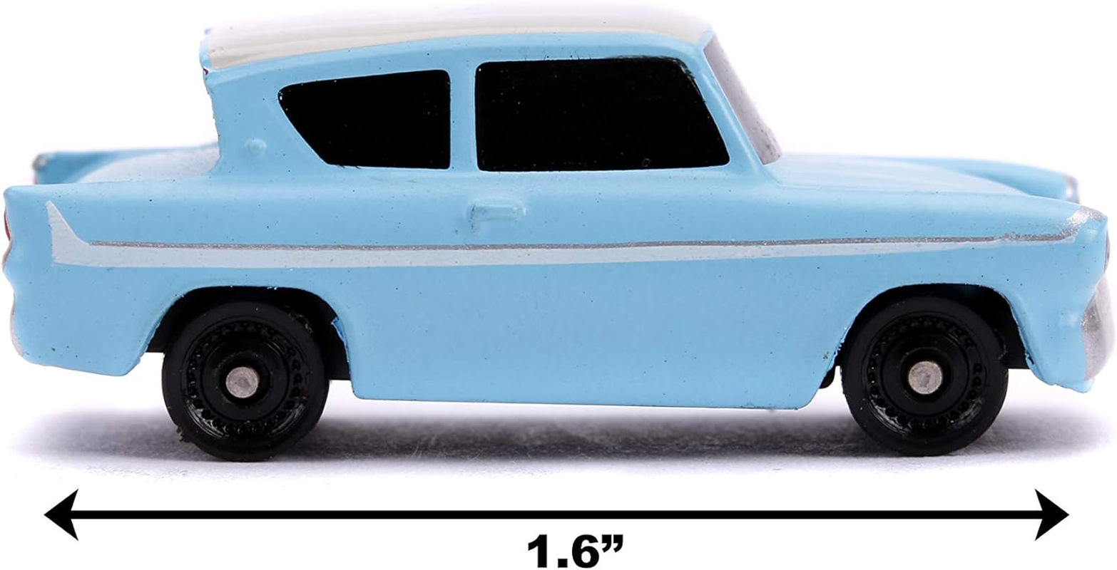 Jada Toys Nano Hollywood Rides Harry Potter 1959 Ford Anglia & Knight Bus 2-Pack Die-Cast Collectible Vehicles 31719, White image number 1