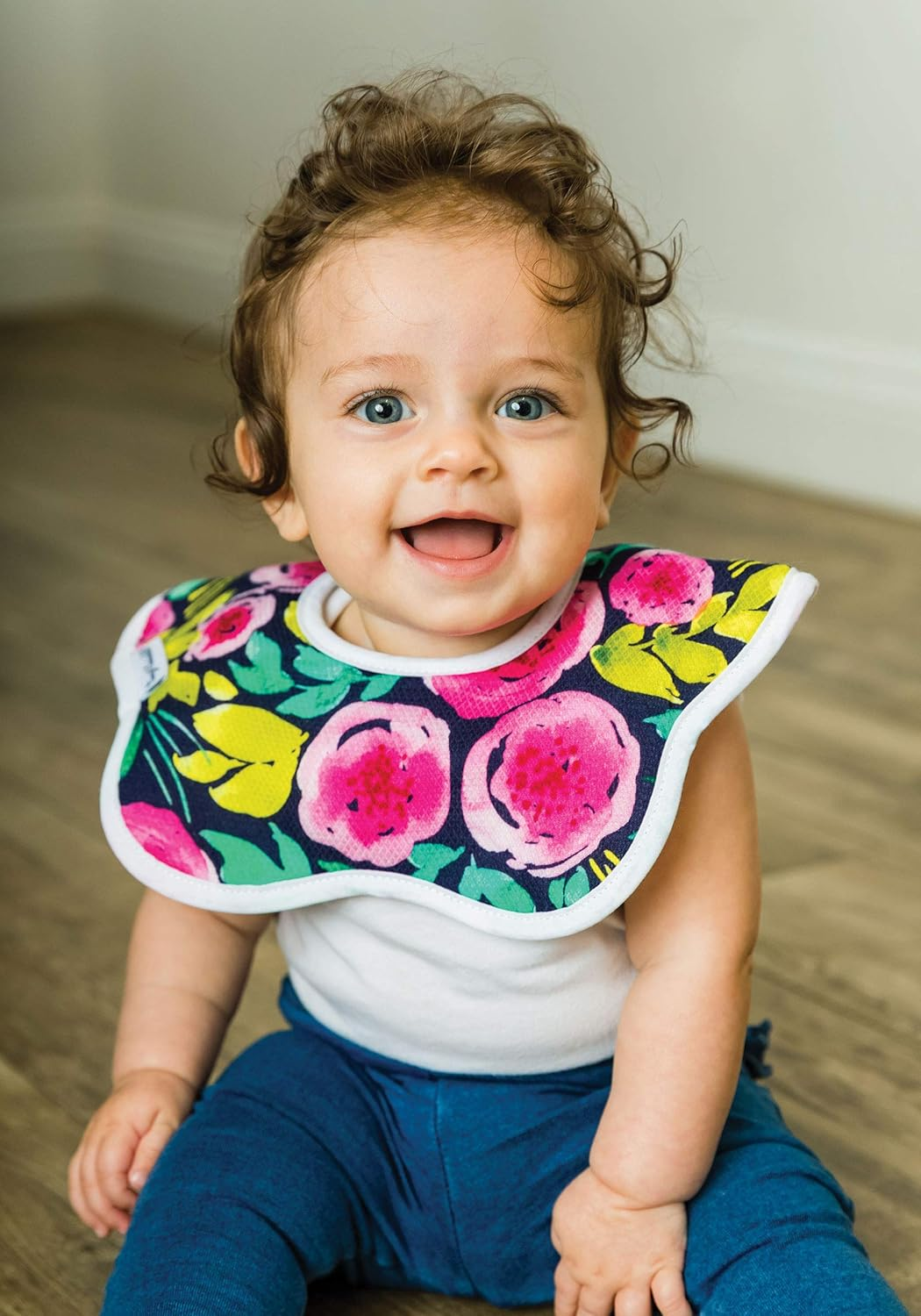 Tiny Twinkle Roundabout Drool Bibs Multi-Pack - 360 Rotating Waterproof and Absorbent Teething Baby Bibs&hellip; - Blush image number 5