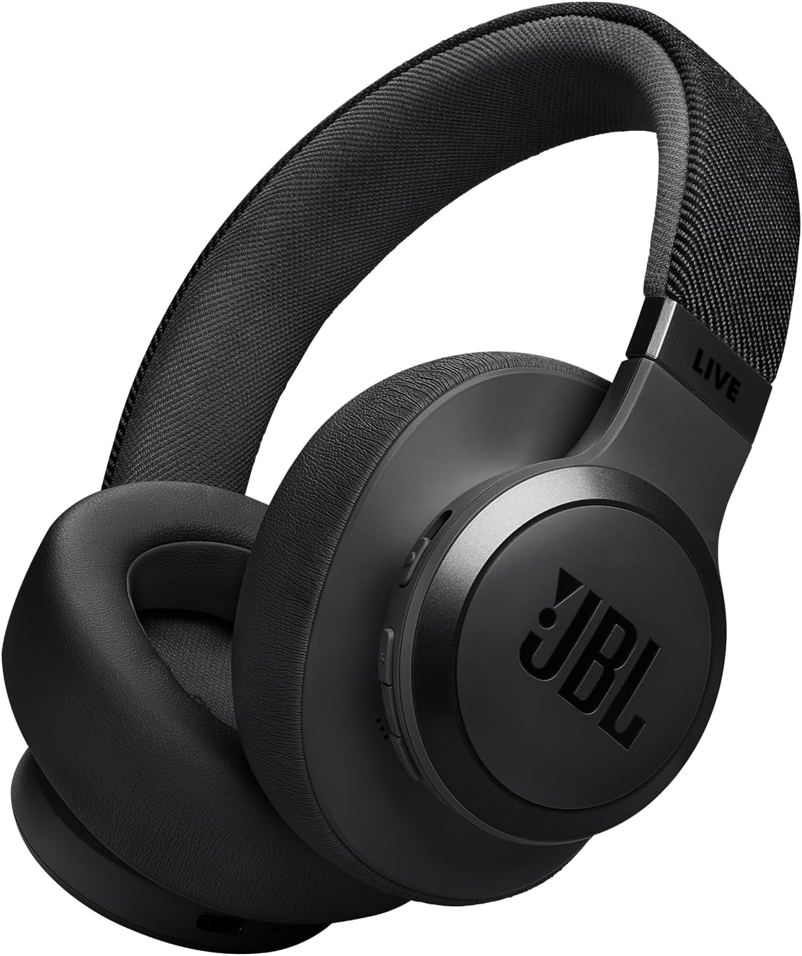 JBL Live 770NC - Wireless Over-Ear Headphones with True Adaptive Noise Cancelling with Smart Ambient, up to 65 Hours of Battery Life, Comfort-Fit Fabric Headband & Carrying Pouch (Blue)