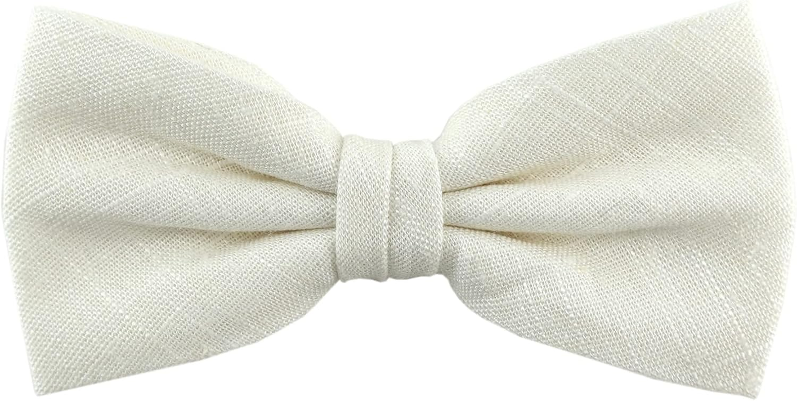 Tigertie Plain Bow Tie, Pre-Tied Bow, 100% Linen + Storage Box