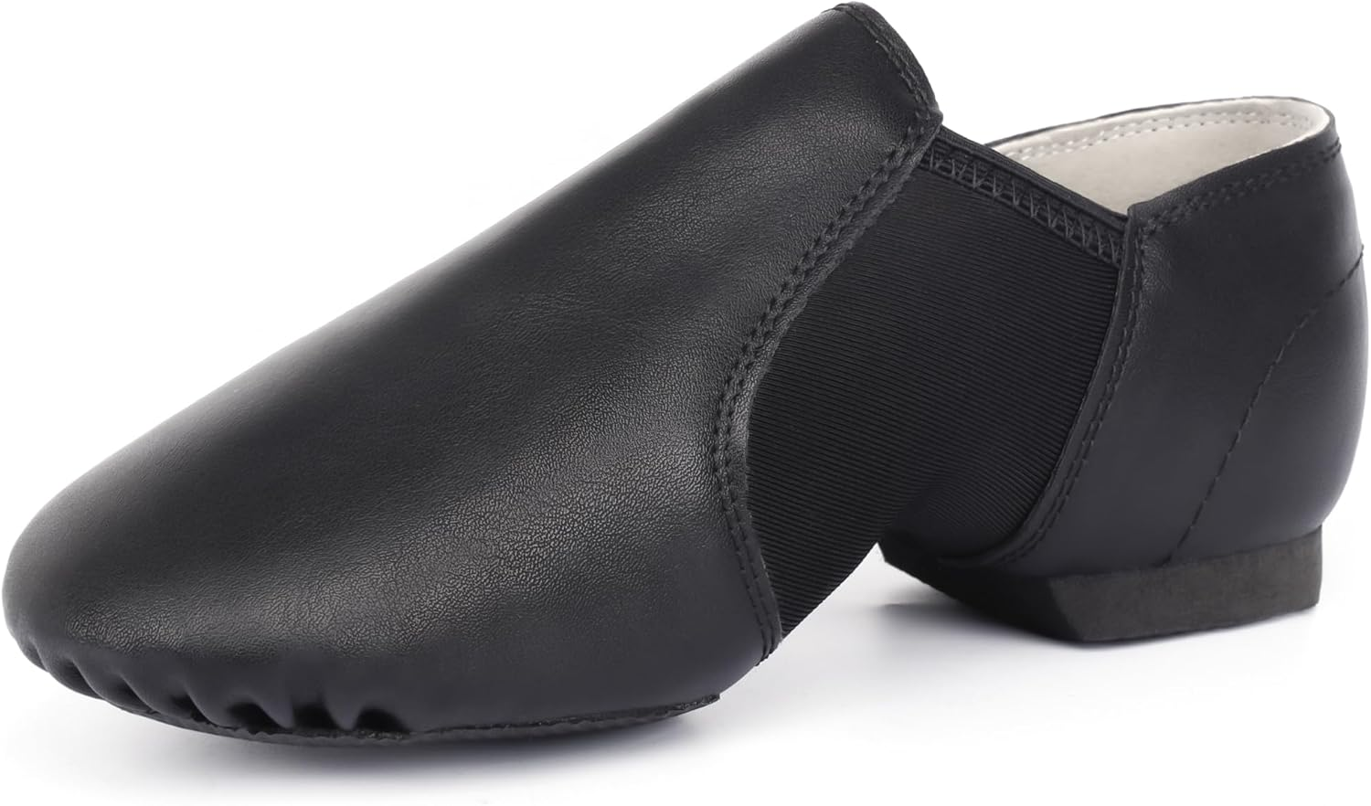 Gangchiguo Jazz Shoes for Girls Women Men Slip on Dance Shoes,Leather Upper Split Sole Jazz Dance Shoes for Kids