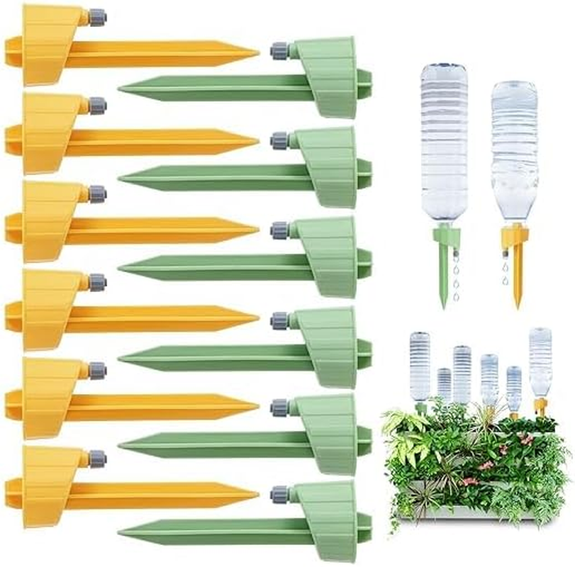 Self Watering Spikes for Plants 12 Pack, Auto Plant Watering Devices with Adjustable Valve Switch, Insert Automatic Watering System for House Plants, Garden Plants, Office Plants image number 6